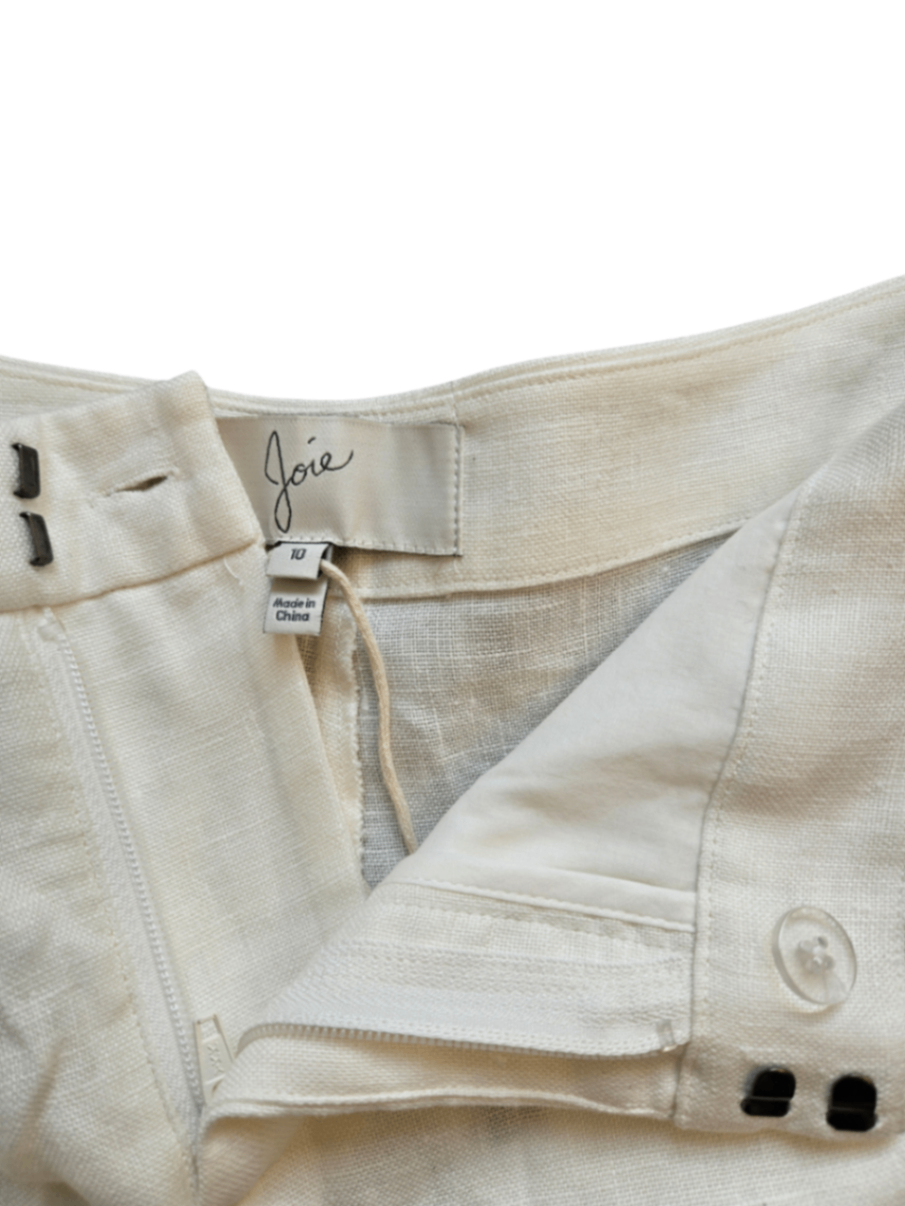 Linen Short White / Size 10