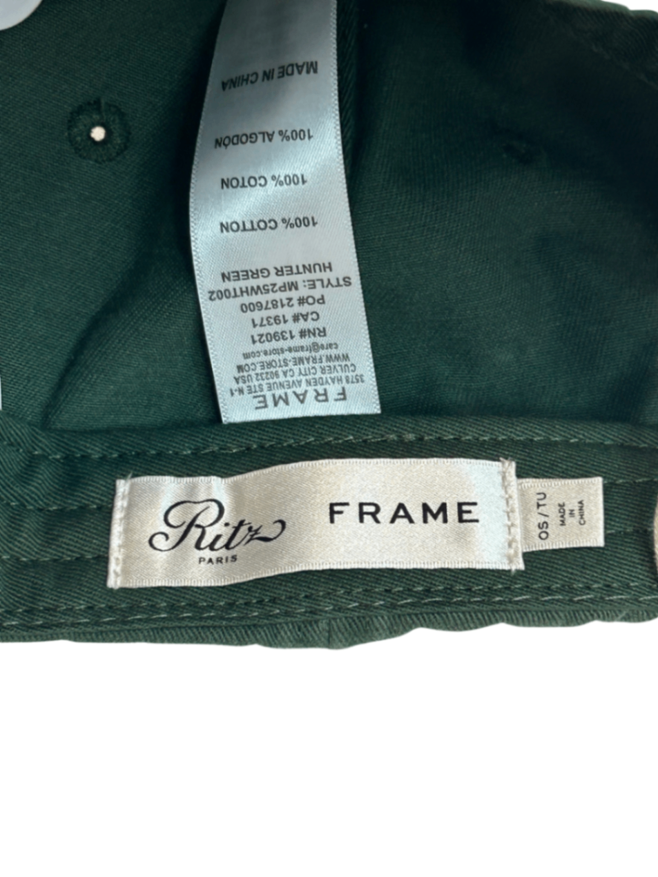 Ritz Paris 6 Panel Hunter Green / One Size