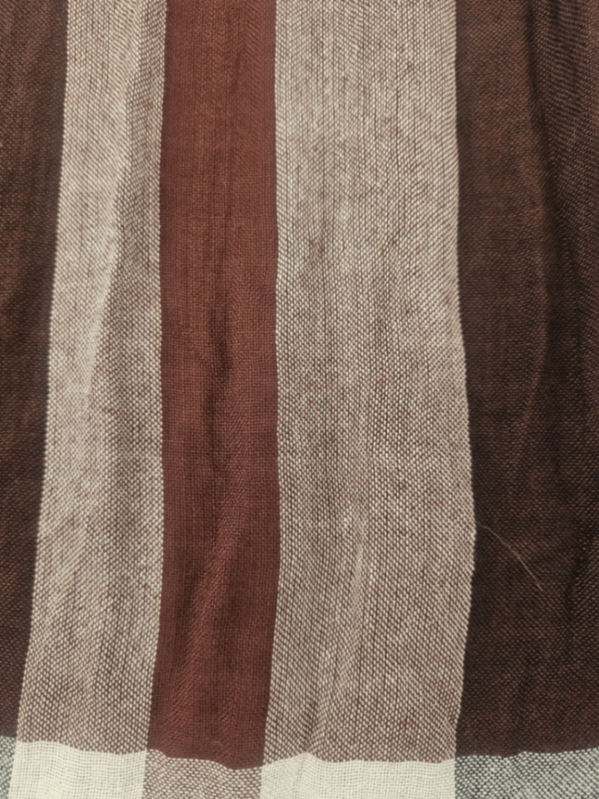 Lightweight Plaid Scarf Red / One Size
