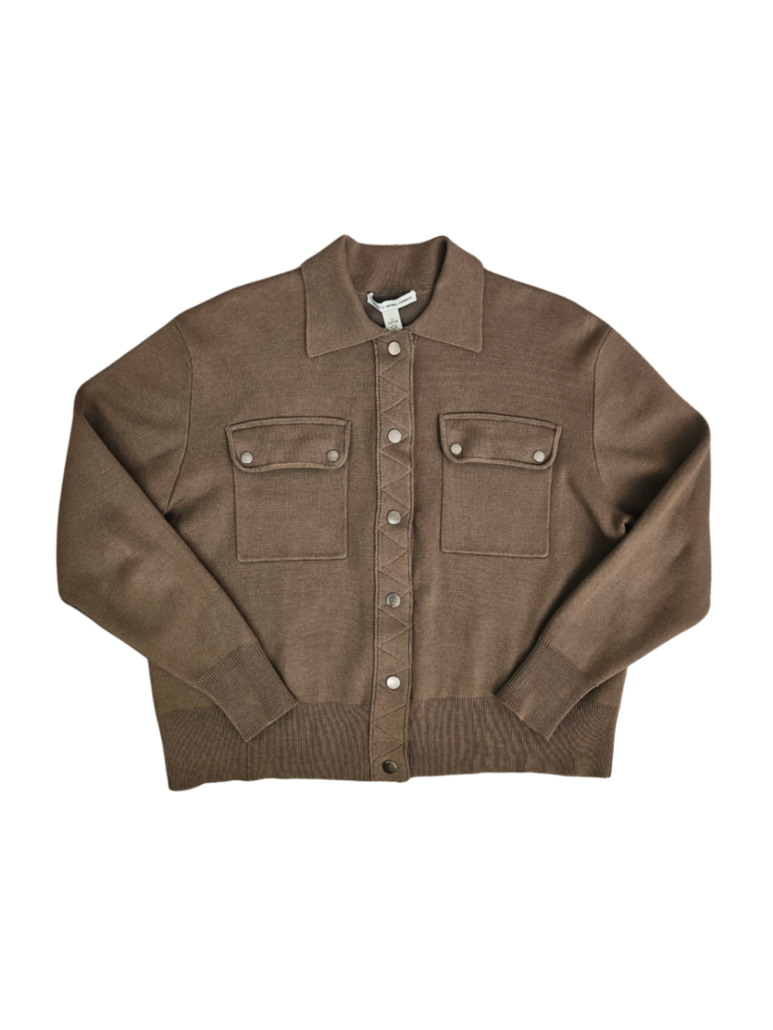 Cotton Shirt Jacket Green / Size M