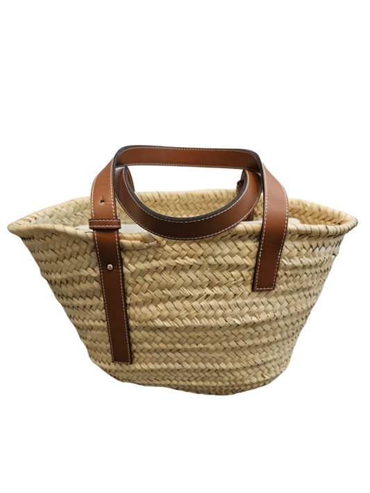 Woven Straw Zip Beach Tote / One Size