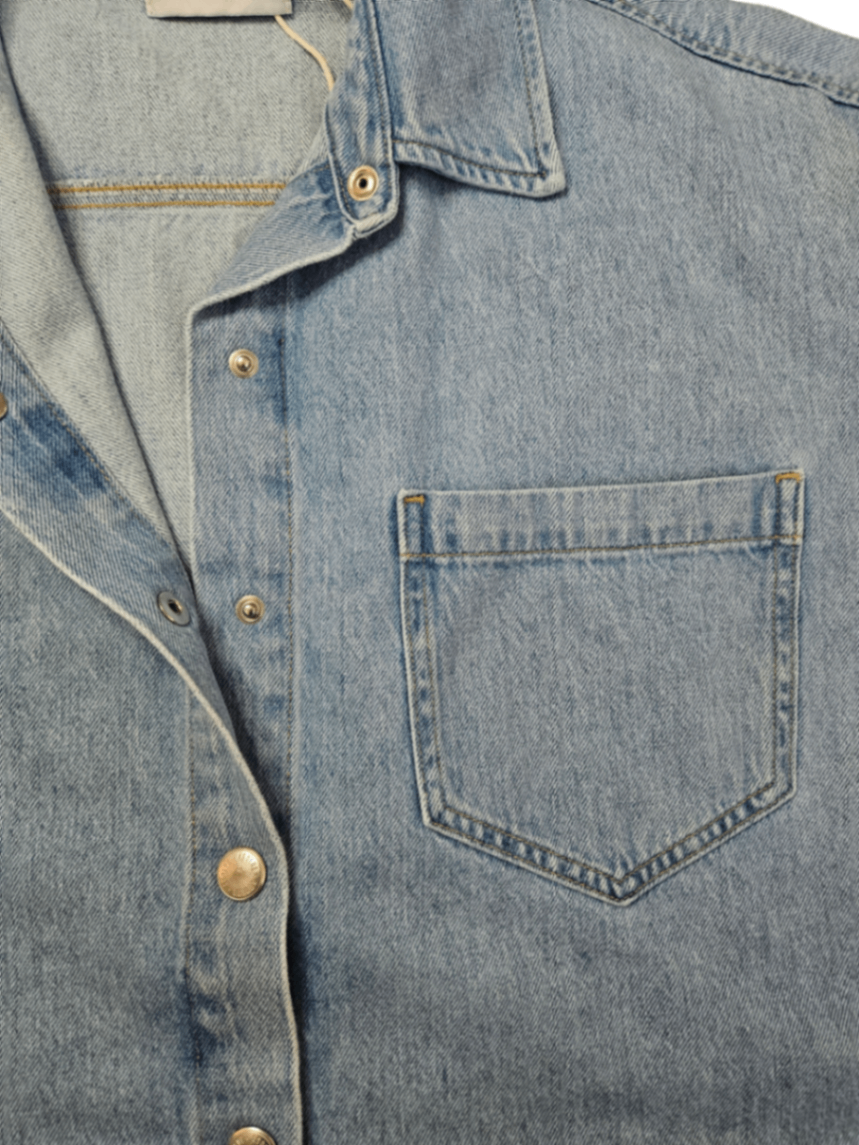 Rona Denim Boxy Shirt Tomorrow / Size M
