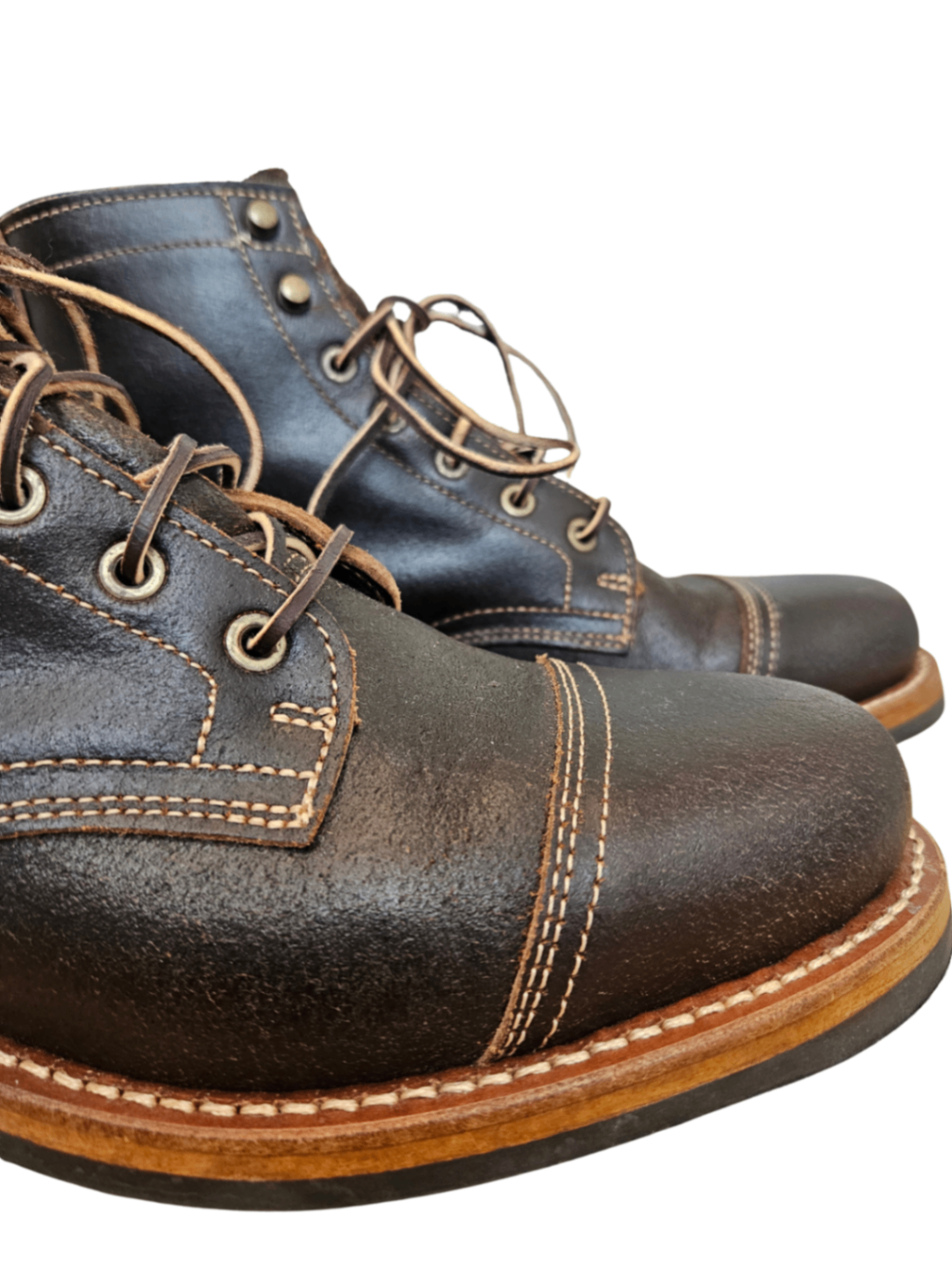 Brown Double Shot Cap Toe Shoe / Size 10.5