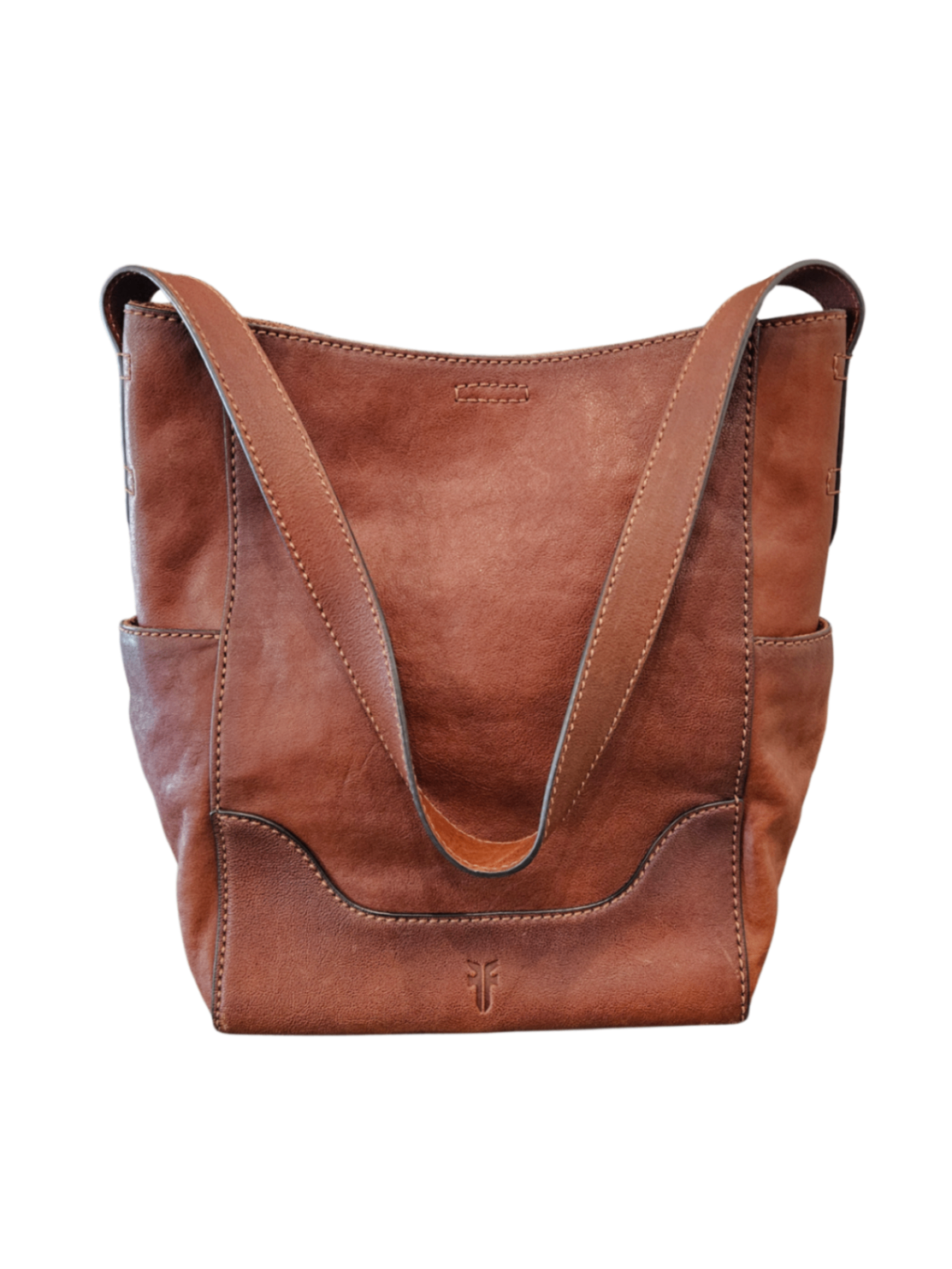 Side Pocket Hobo Tote Cognac / One Size