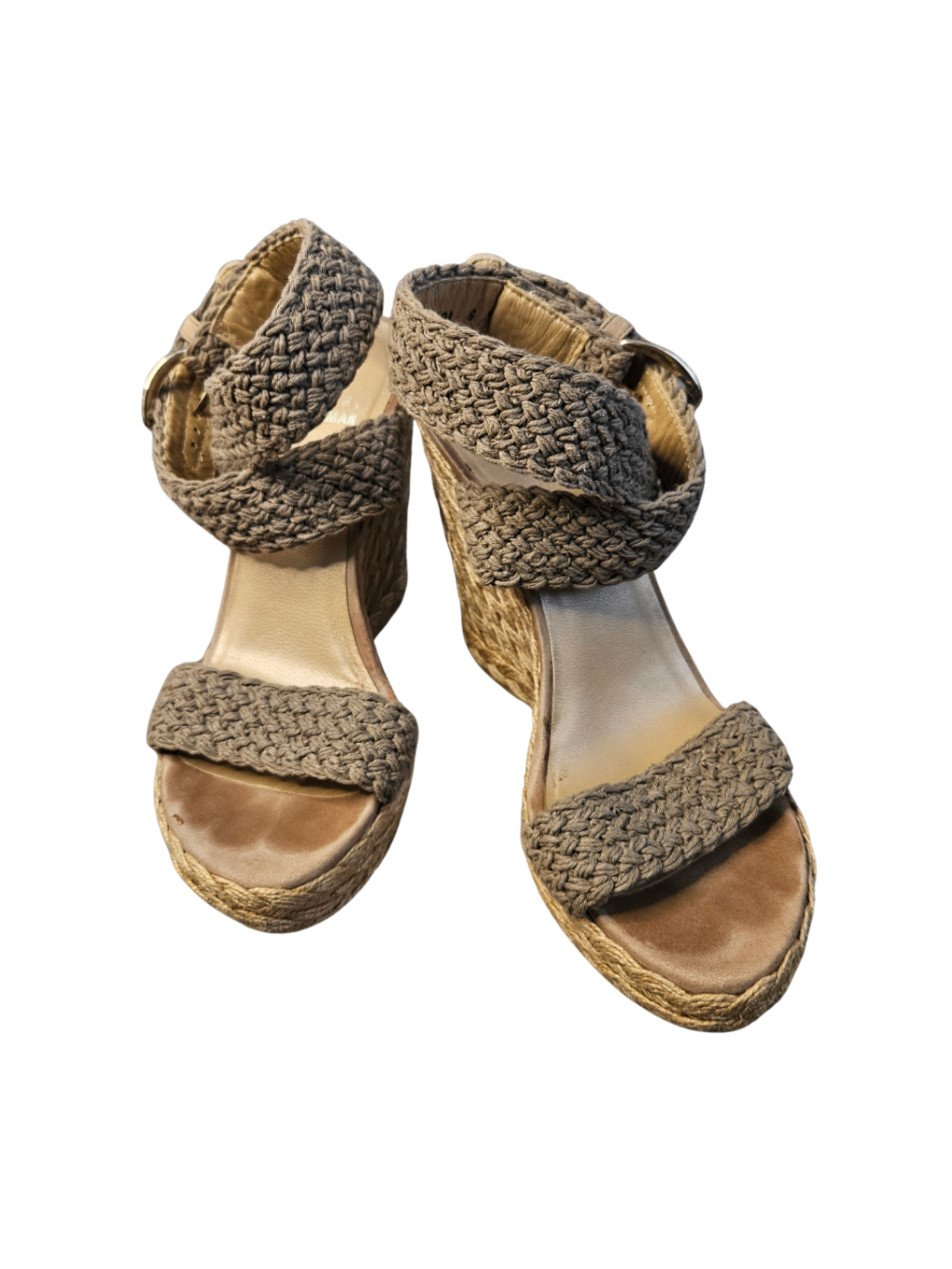 Espadrille Wedge Sandal Khaki / Size 6