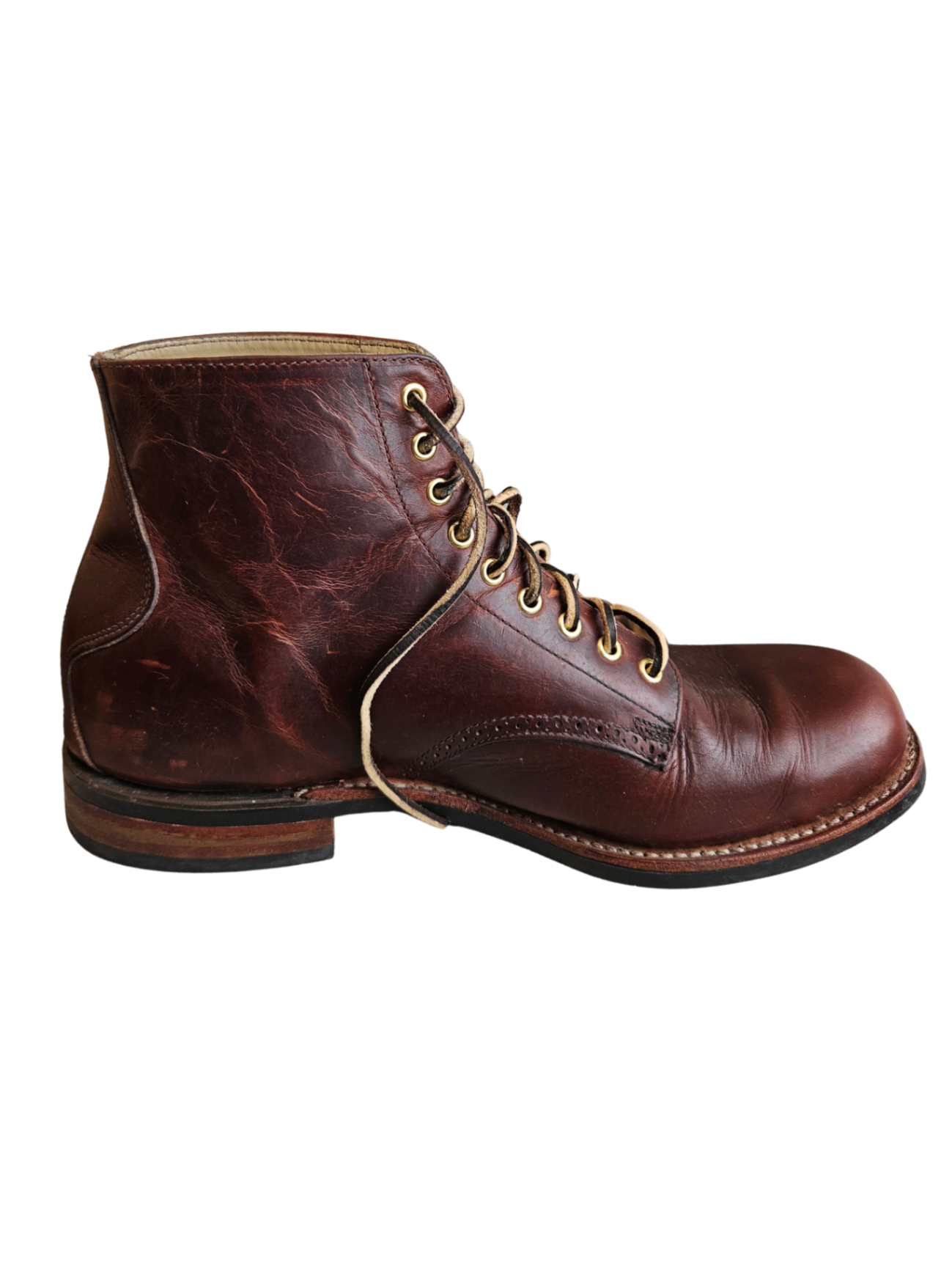 2801 Pecan Tumbled Boot / Size 10