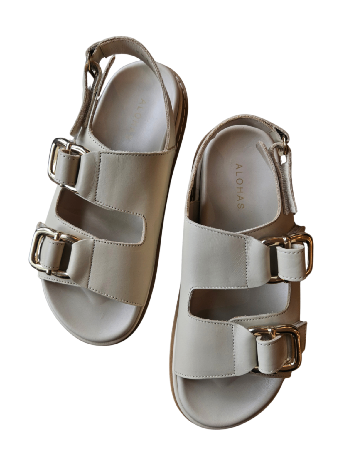 Harper Leather Sandal Ivory / Size 39