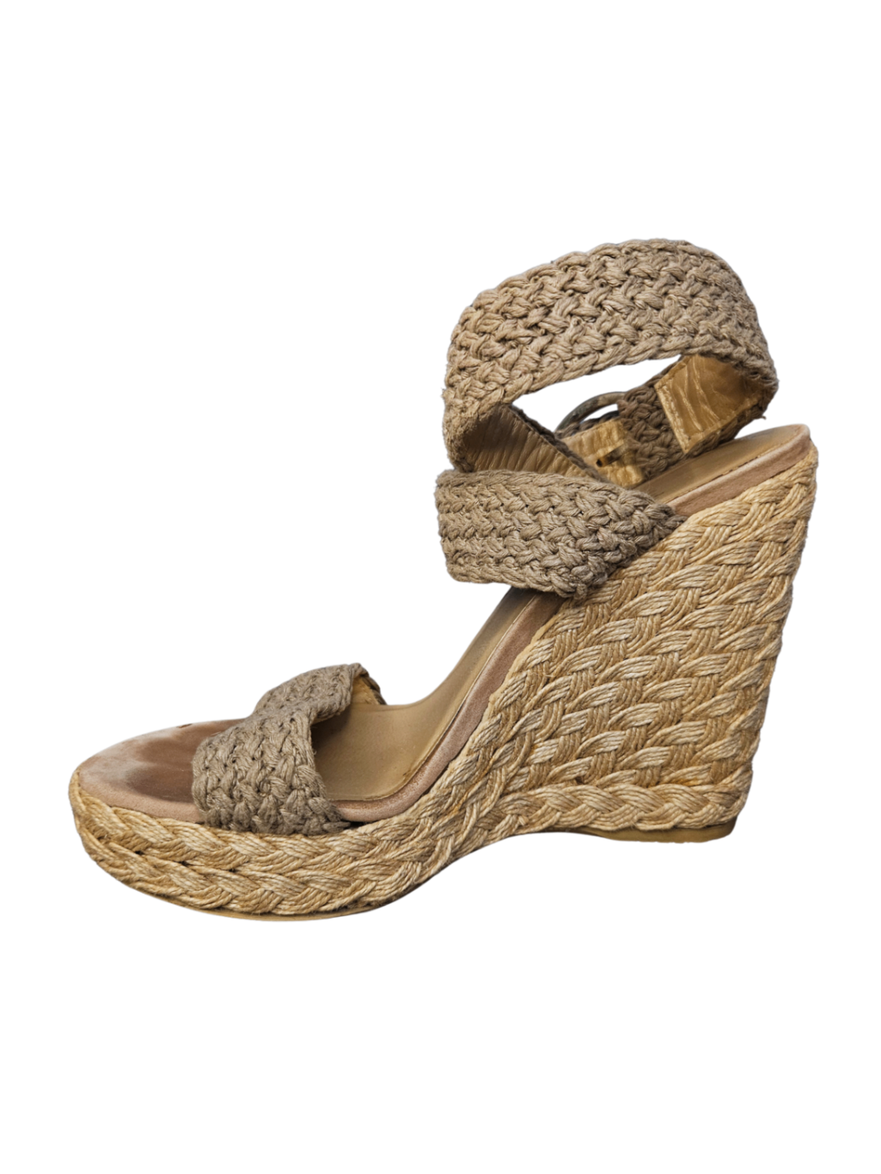 Espadrille Wedge Sandal Khaki / Size 6