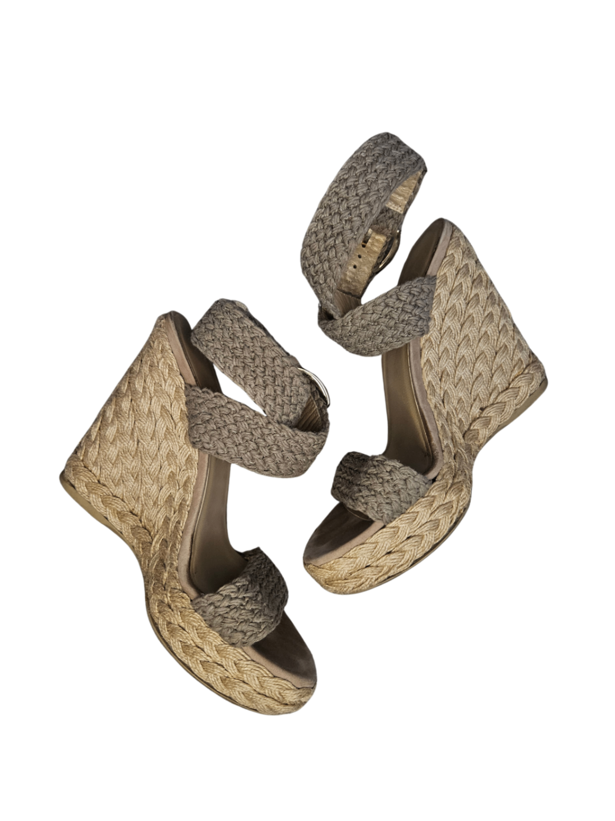 Espadrille Wedge Sandal Khaki / Size 6