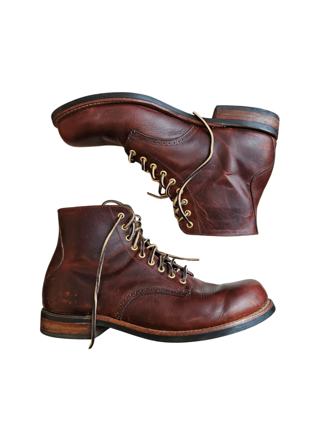 2801 Pecan Tumbled Boot / Size 10