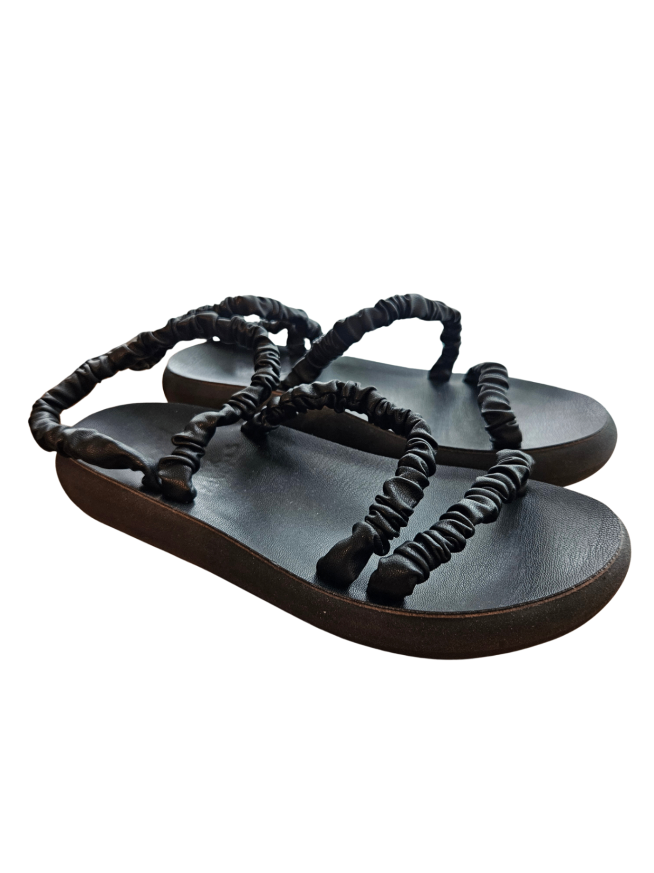 Scrunchie Eleftheria Sandal Black / Size 37