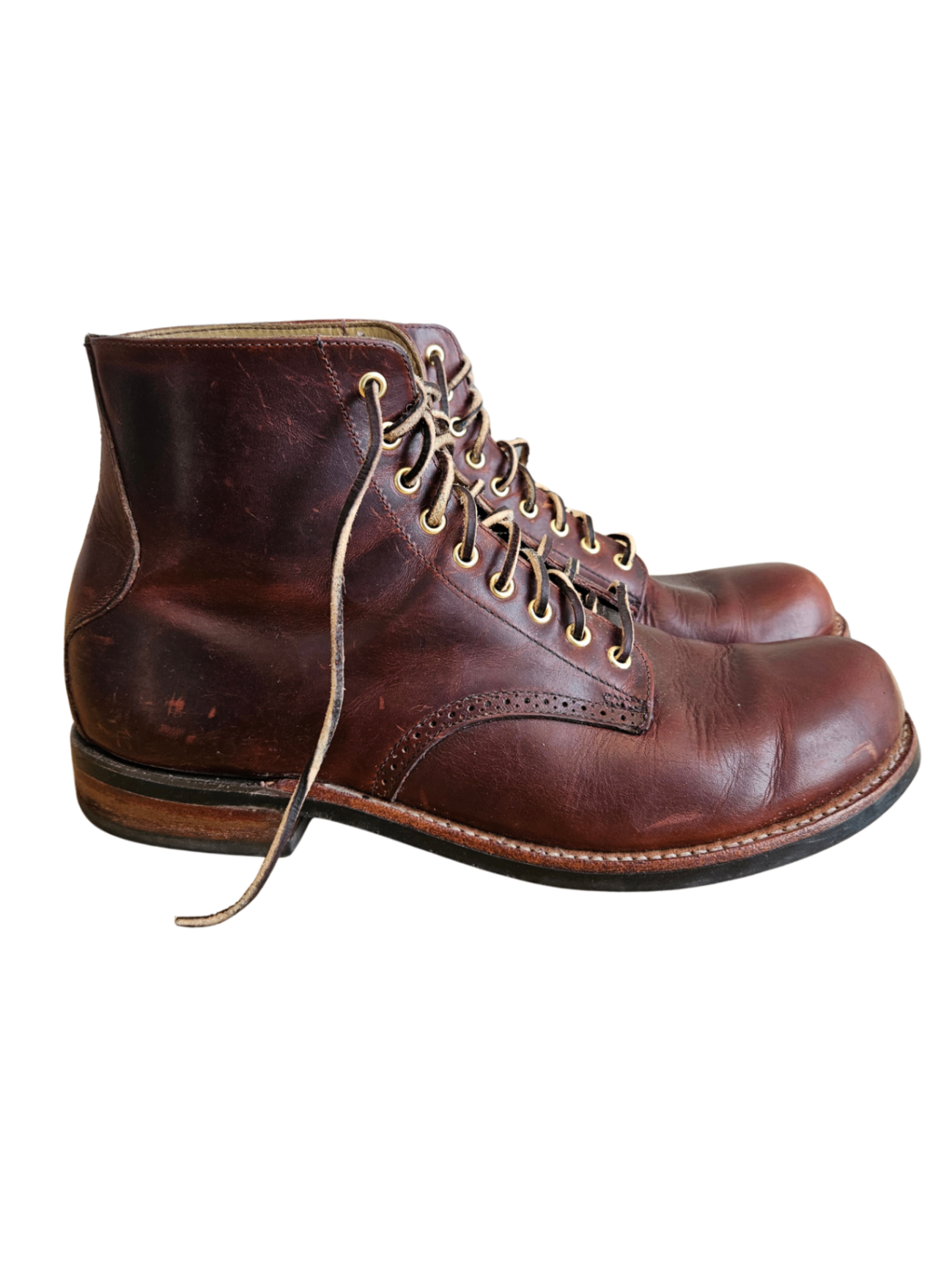 2801 Pecan Tumbled Boot / Size 10