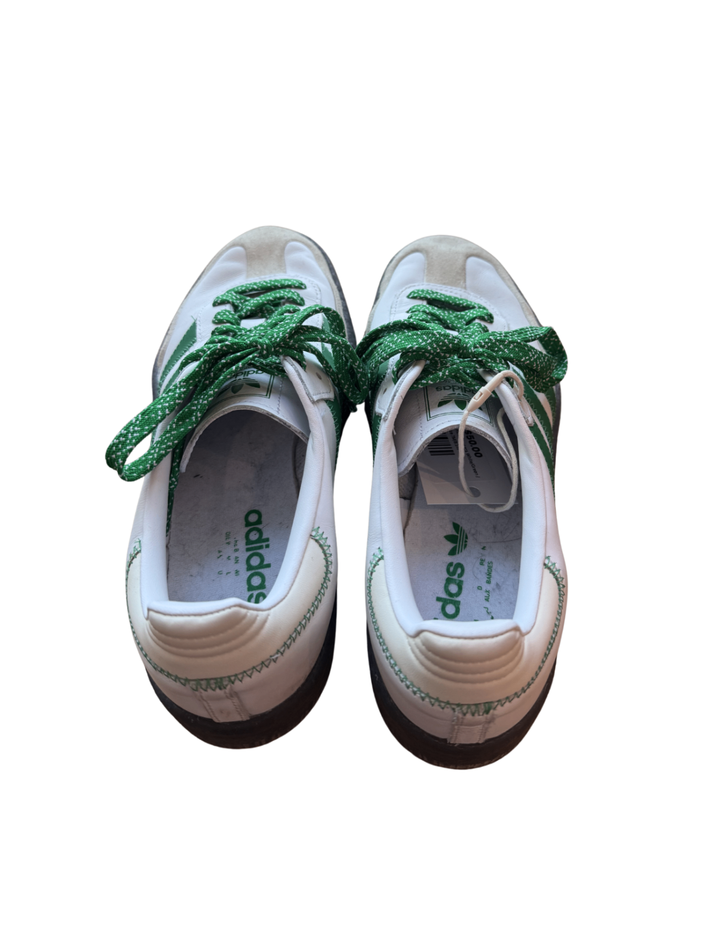 CDG x Adidas Samba Sneakers White/Green / Size 7M/8.5W