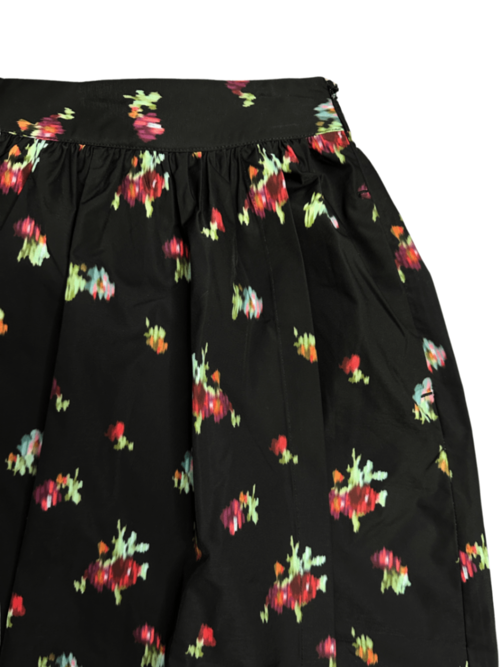 The Krista Skirt Black Ikat Taffeta / Size S