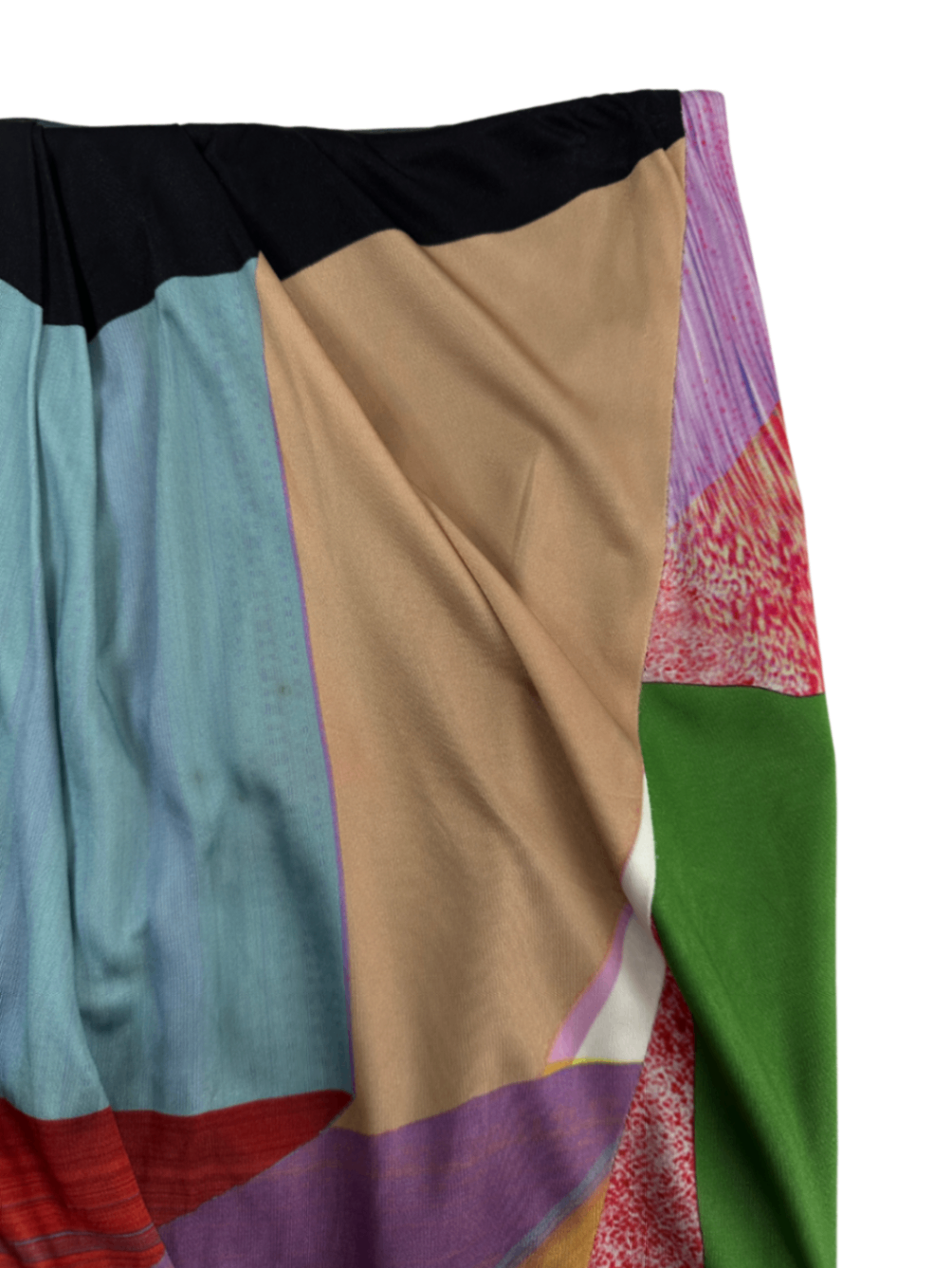 Body-Sculpting Draped Jersey Skirt Multi / Size 10