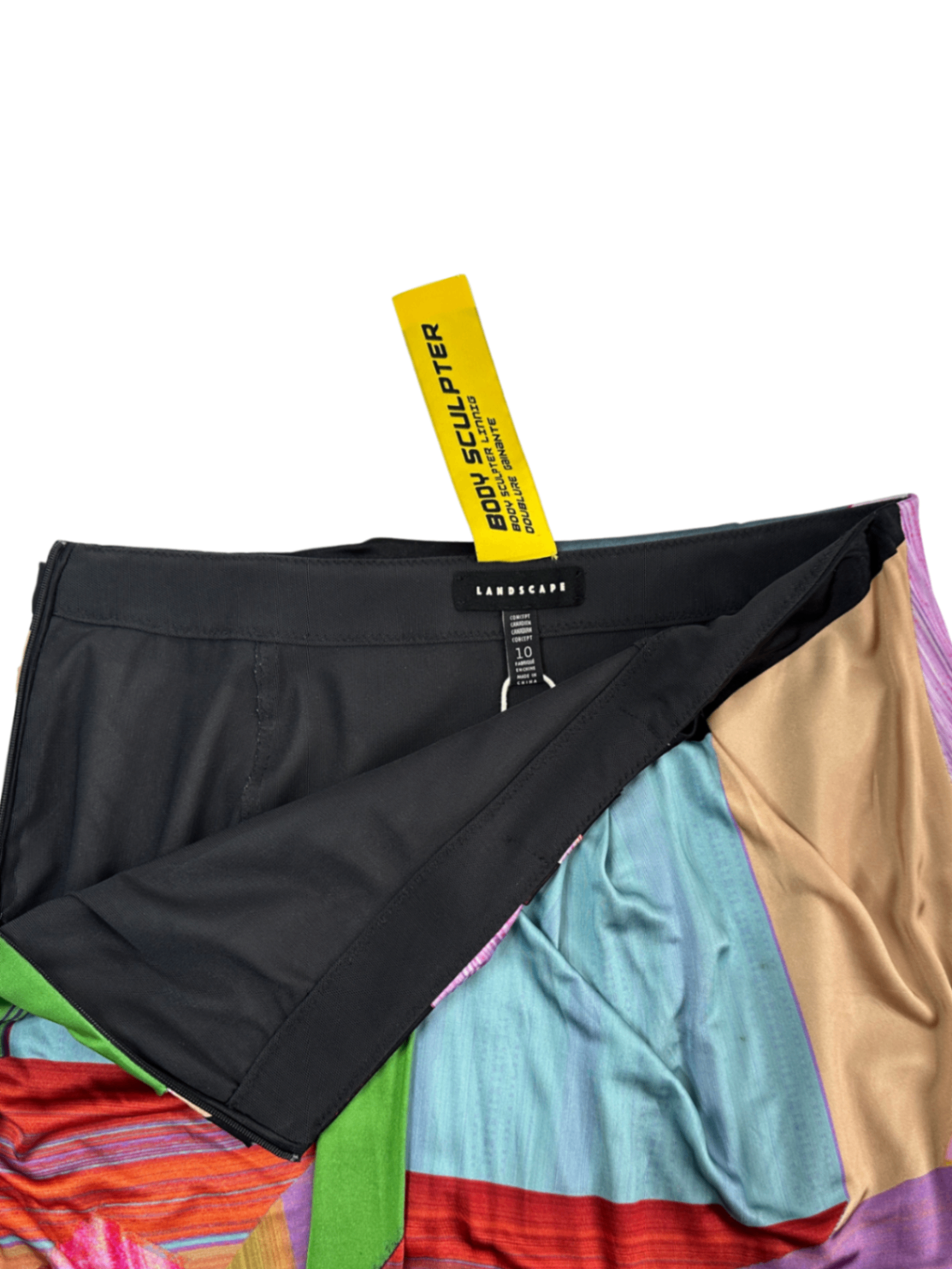 Body-Sculpting Draped Jersey Skirt Multi / Size 10