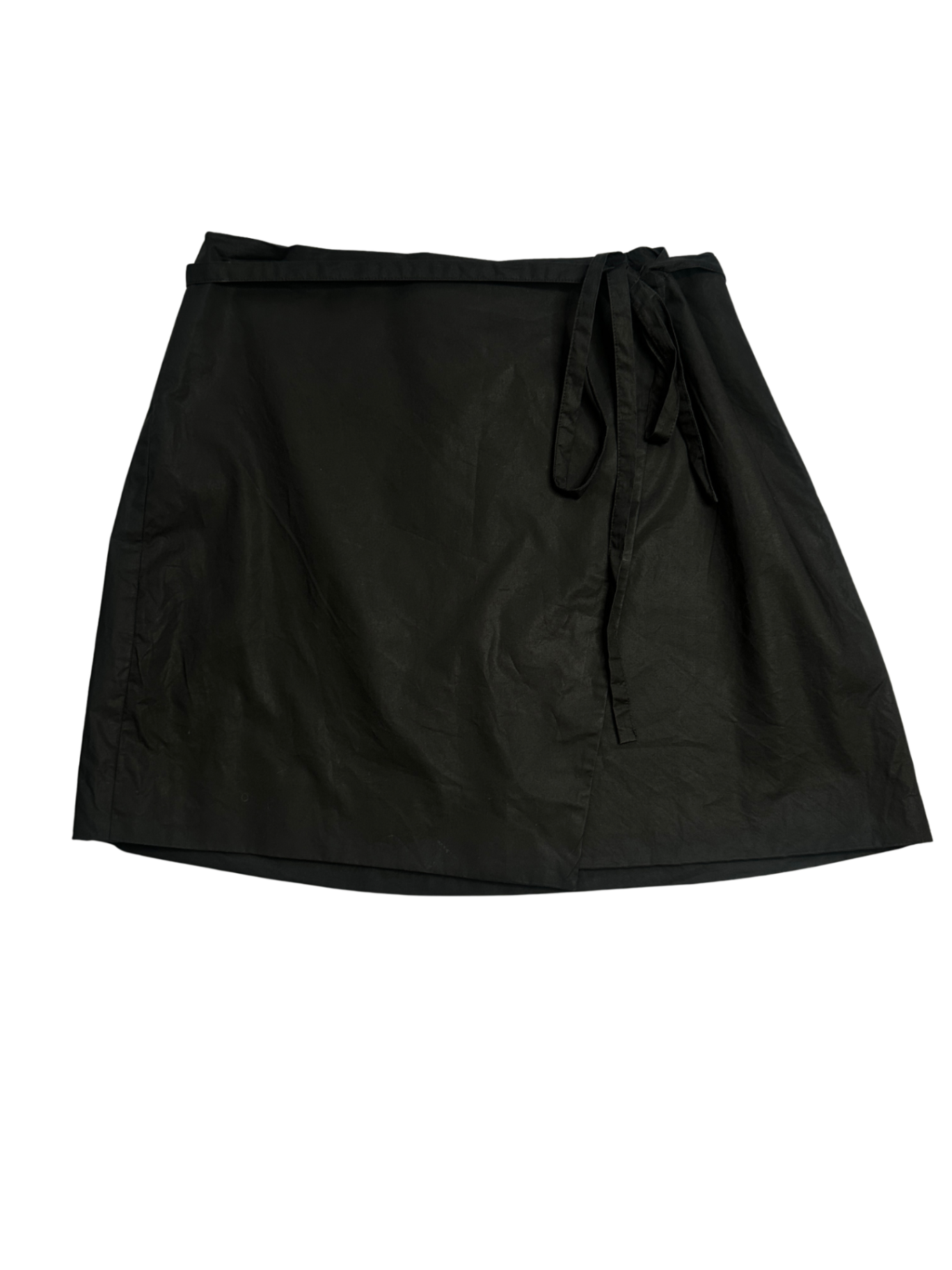 Wrap Mini Skirt Black / Size M