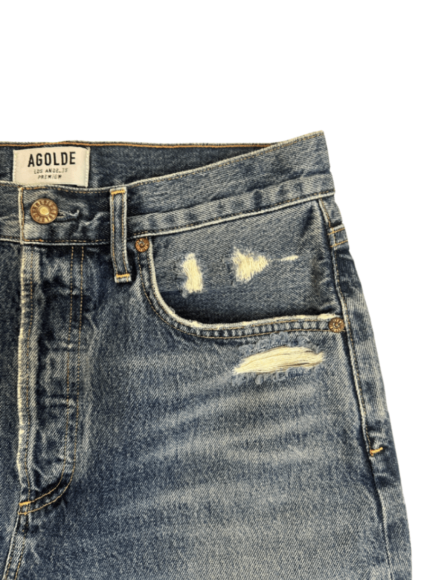 Denim Mini Skirt / Size 27