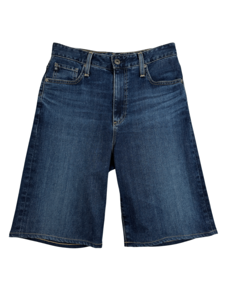 The Etta High Waisted Wide Leg Crop Denim Shorts / Size 28