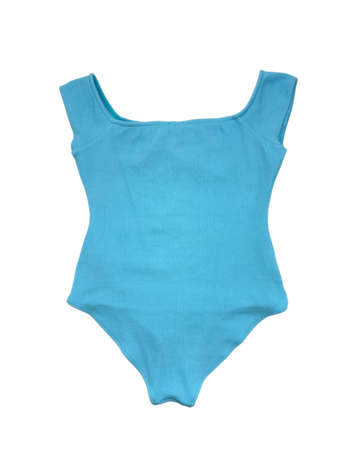 Stretch Seersucker Swimsuit Blue / Size 36