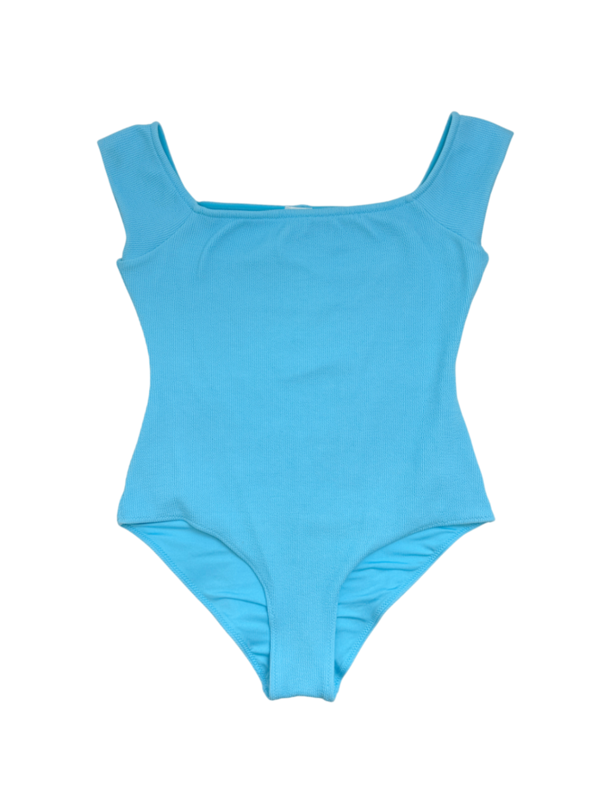 Stretch Seersucker Swimsuit Blue / Size 36