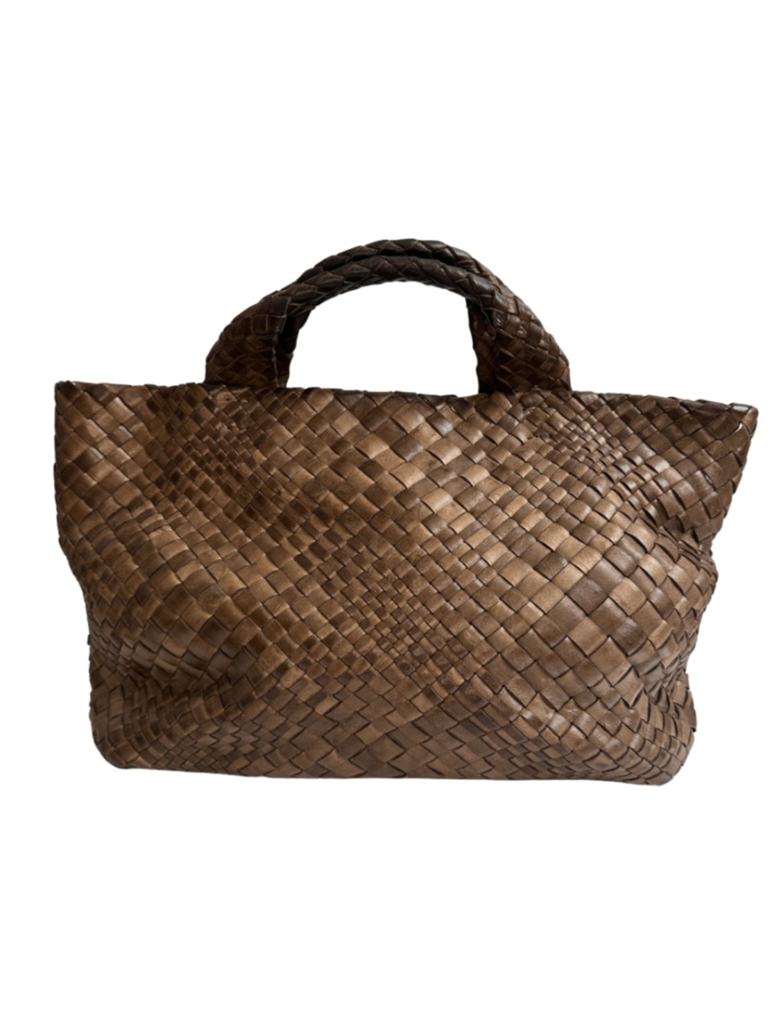 Woven Leather Hobo Bag