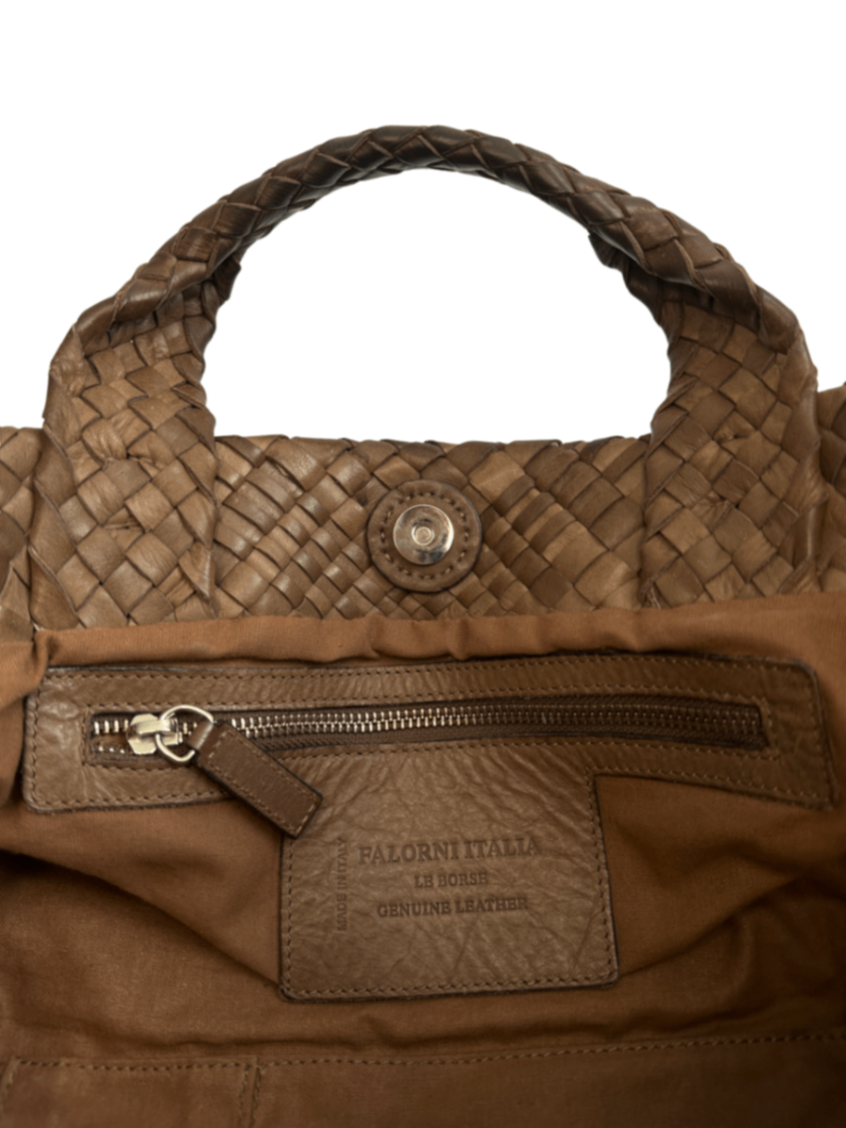 Woven Leather Hobo Bag