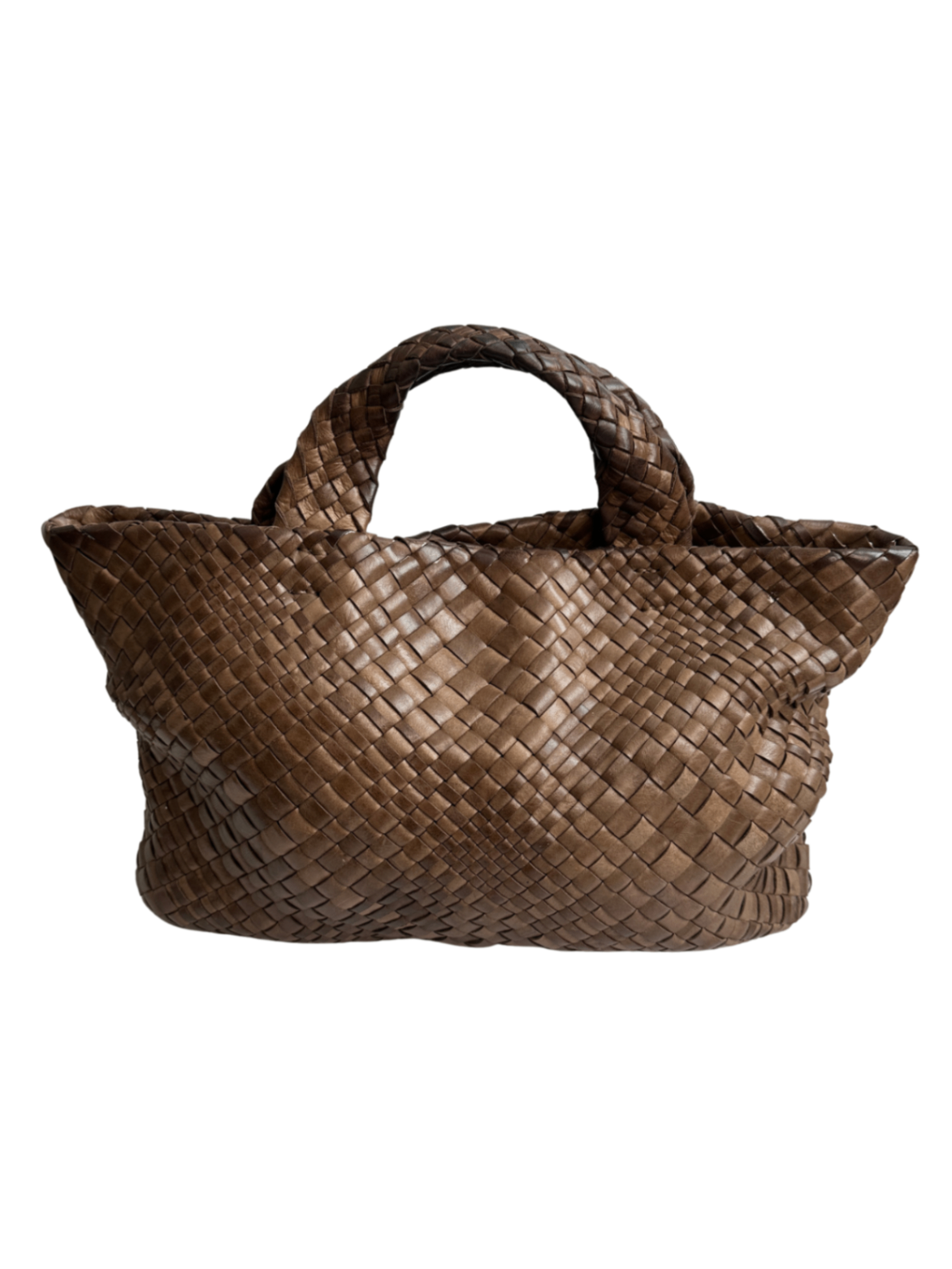 Woven Leather Hobo Bag