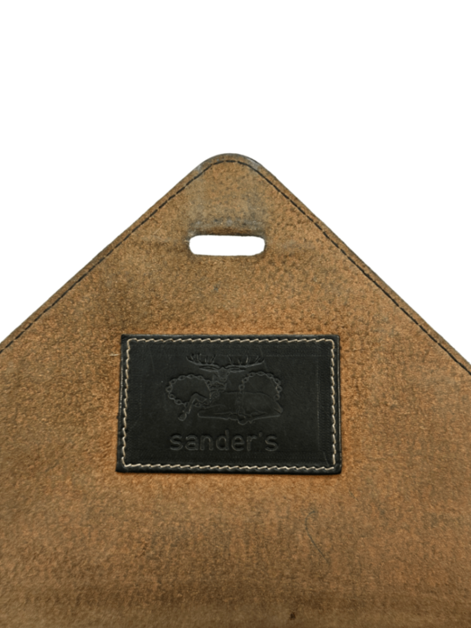 Vintage Croc Leather Envelope Clutch / 17in