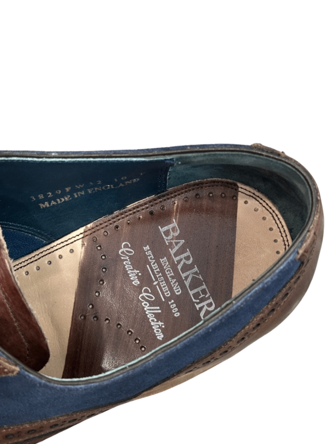 McClean Rosewood Calf Navy Suede Shoe / Size 10