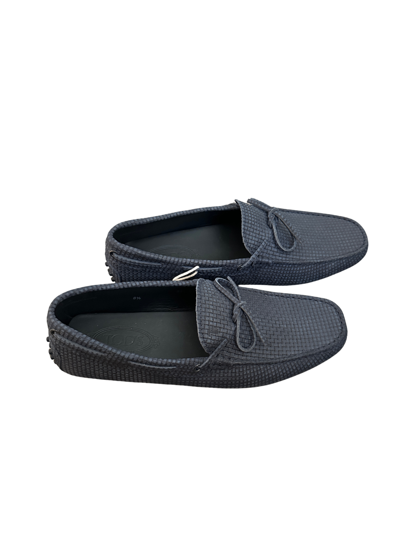 Gommino Driving Loafer Navy Woven Leather / Size 8.5M