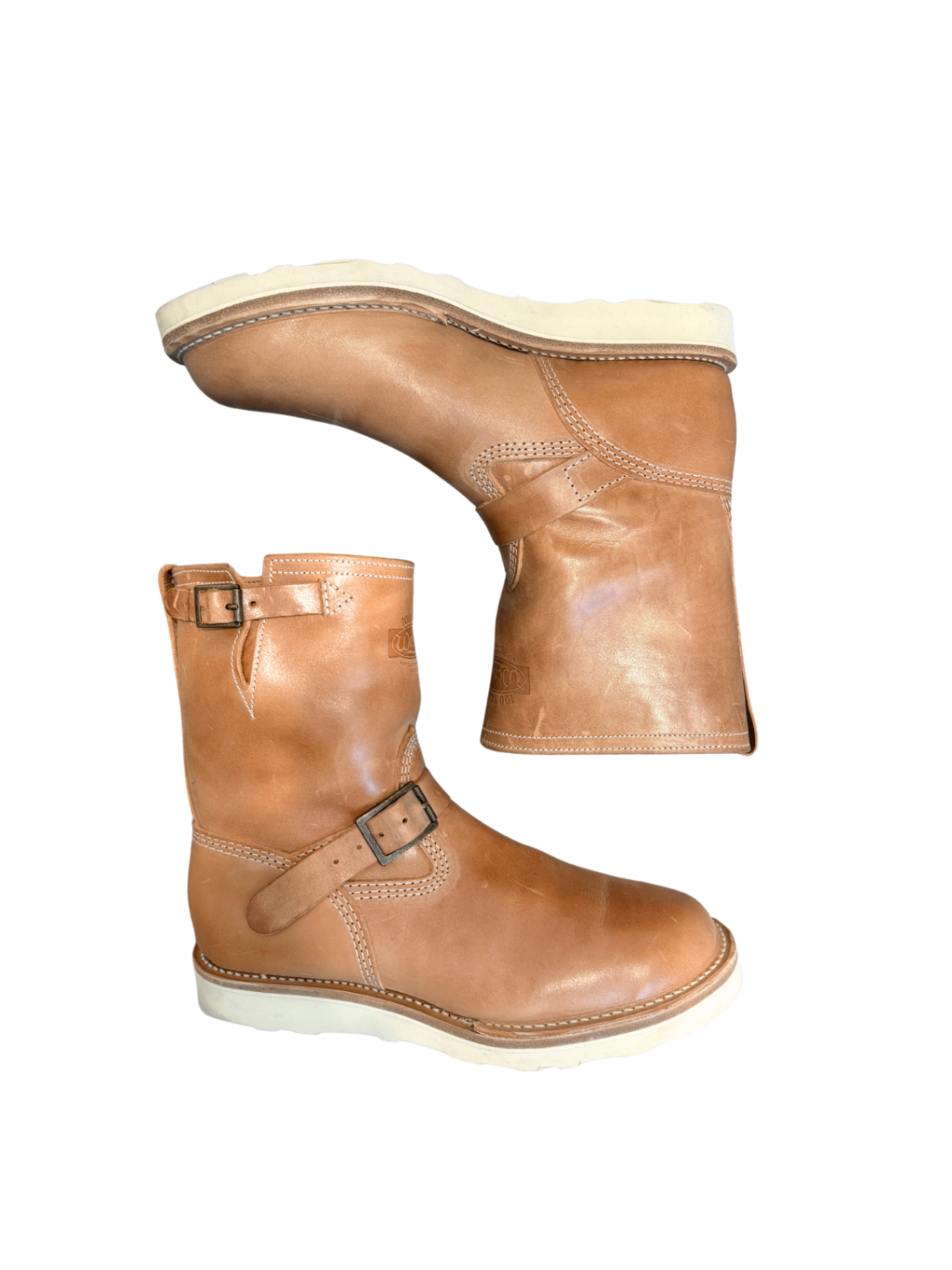 Boss Boot Natural Horsehide / Size 10