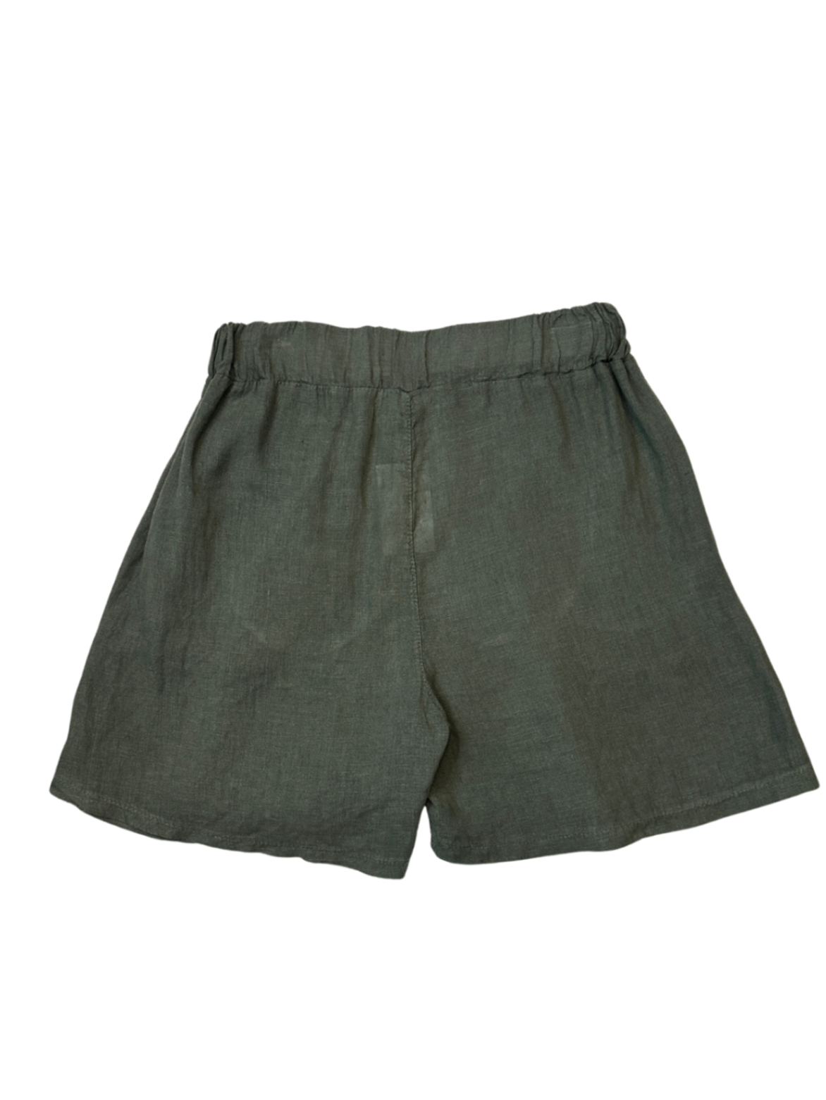 Linen Shorts Green / Size XS