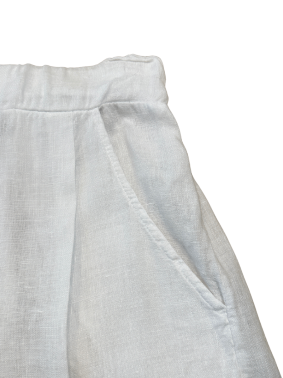 Linen Shorts White / Size XS