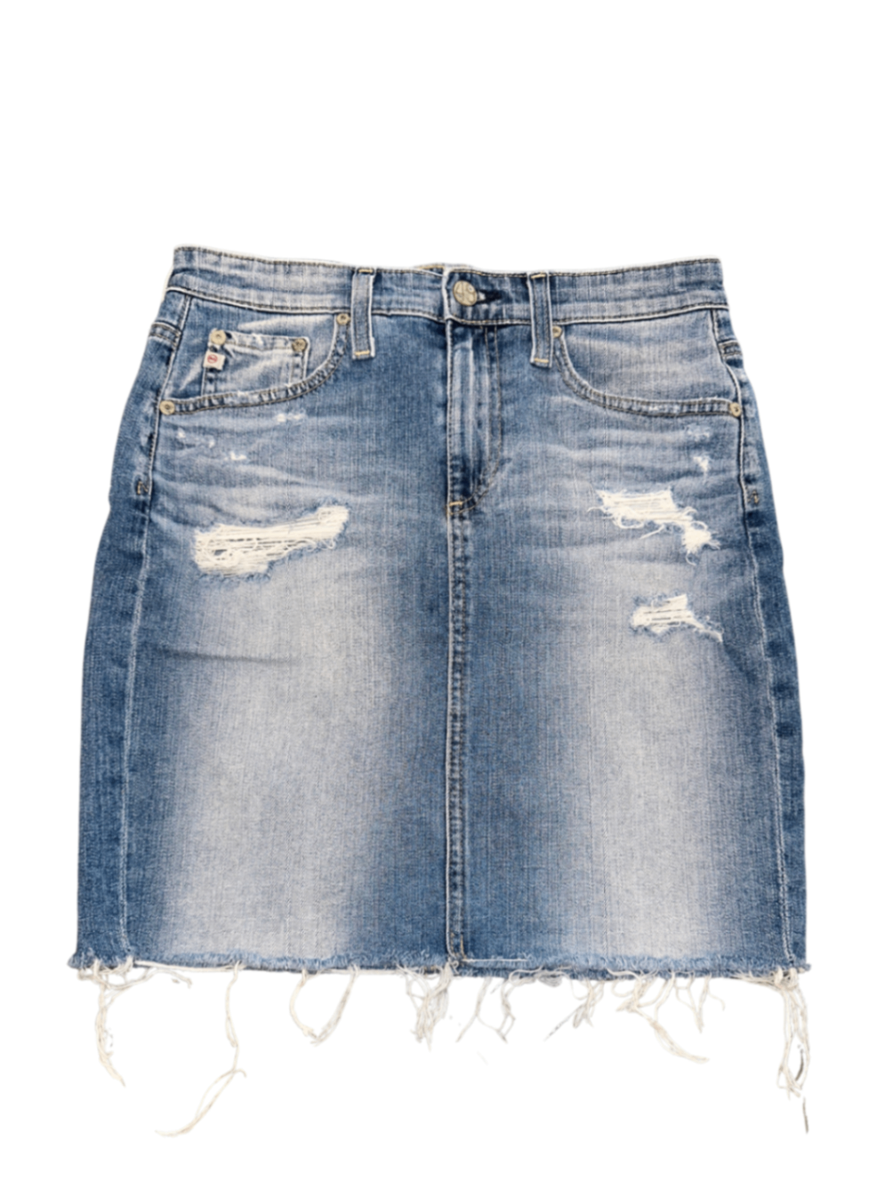 The Erin Pencil Skirt Light Wash / Size 26