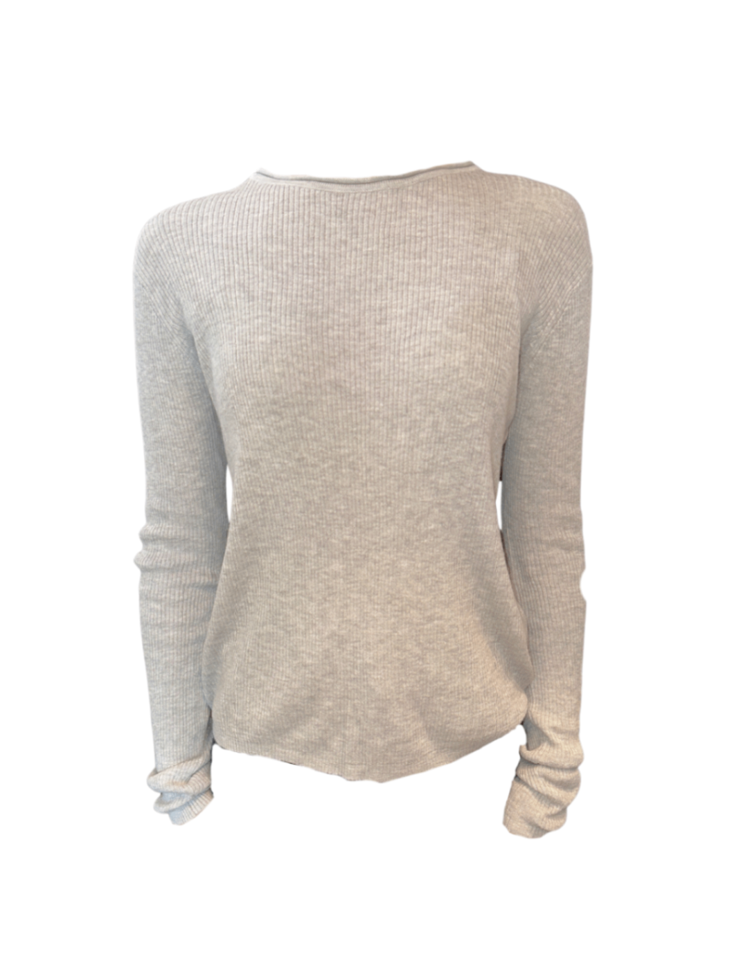 Modal Ribbed Long Sleeve Grey / Size XS