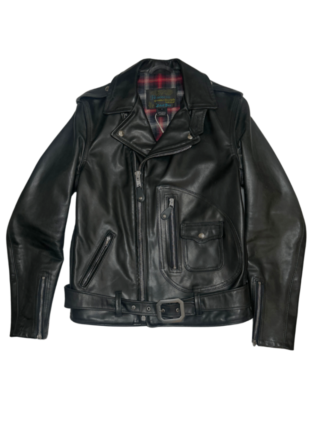 625 Steerhide D Pocket Perfecto Jacket Black / Size S