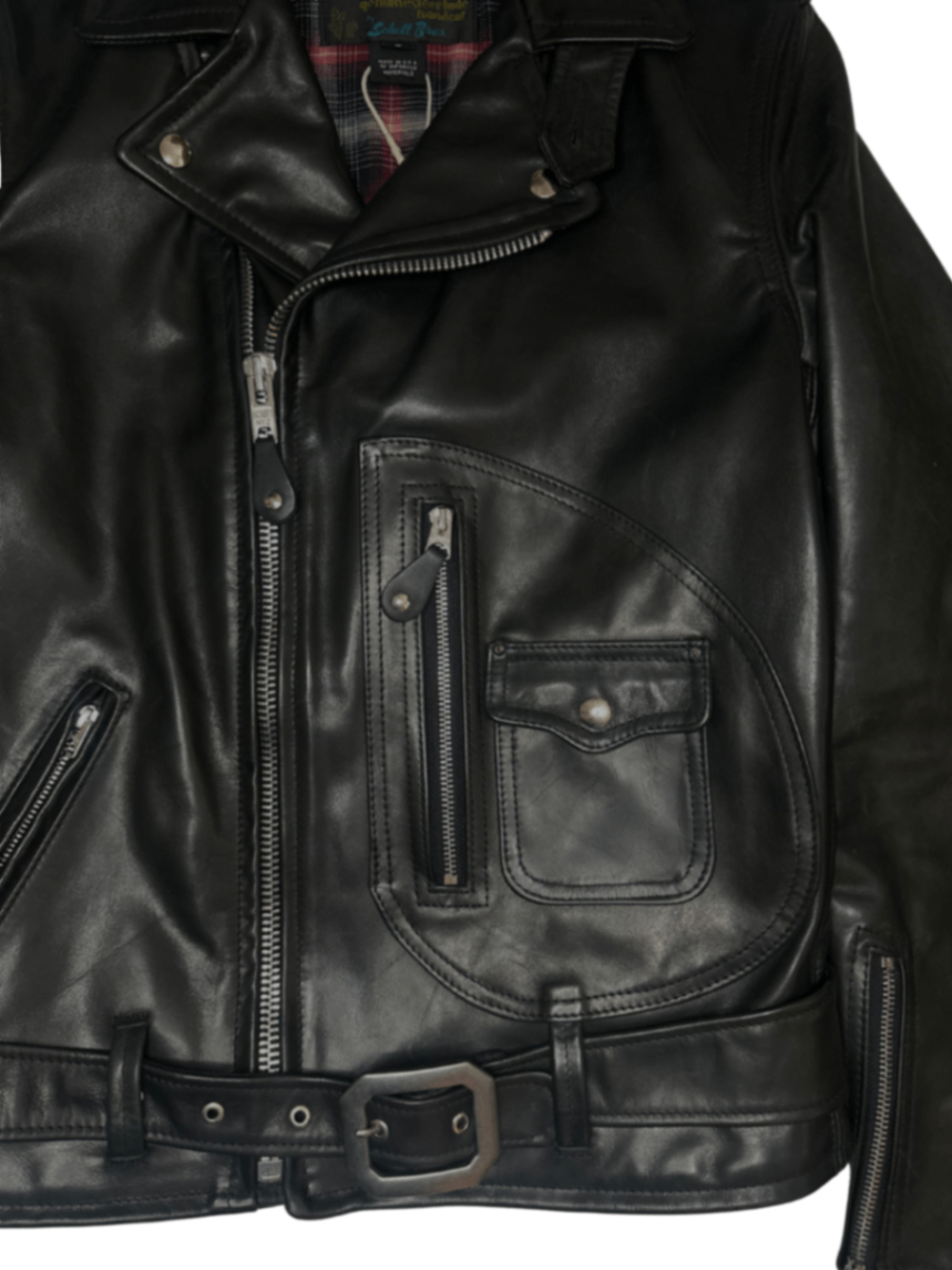 625 Steerhide D Pocket Perfecto Jacket Black / Size S