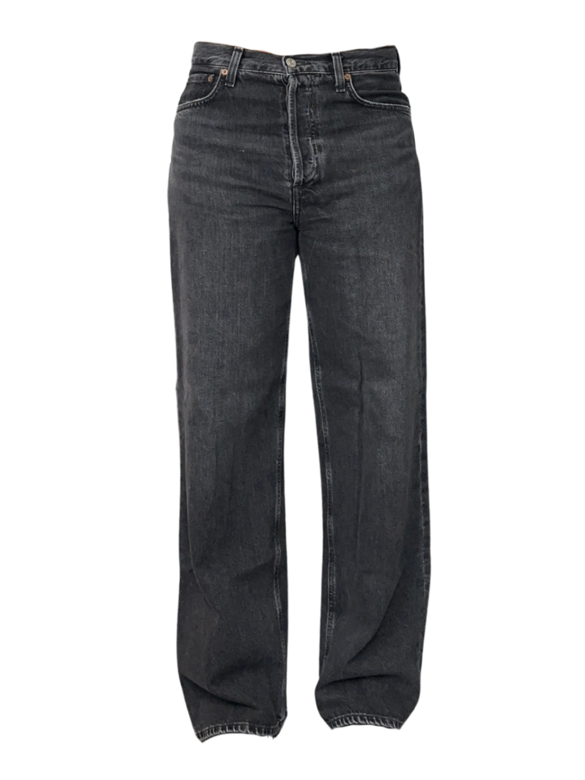 Low Slung Baggy Jean Washed Black / Size 26