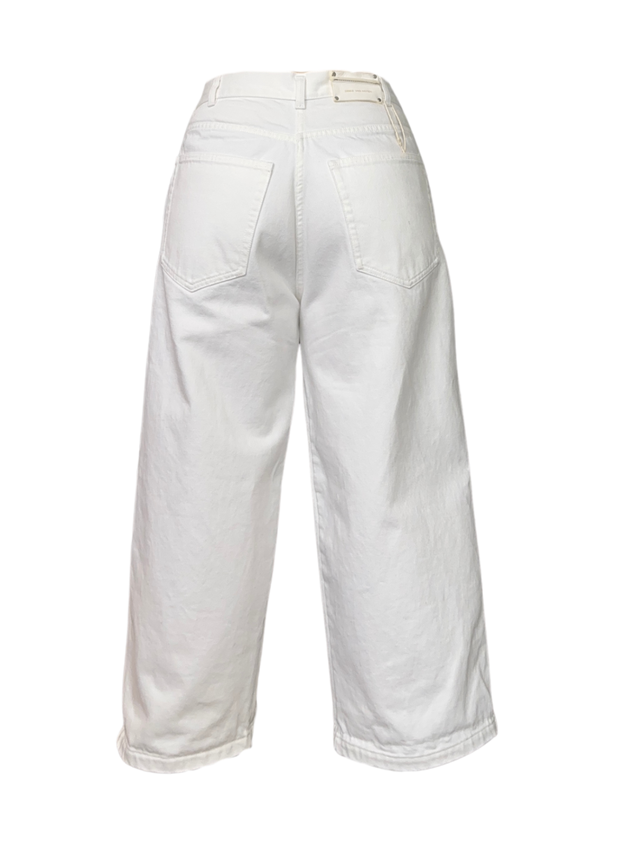 High Rise Pleat Jean White / Size 36