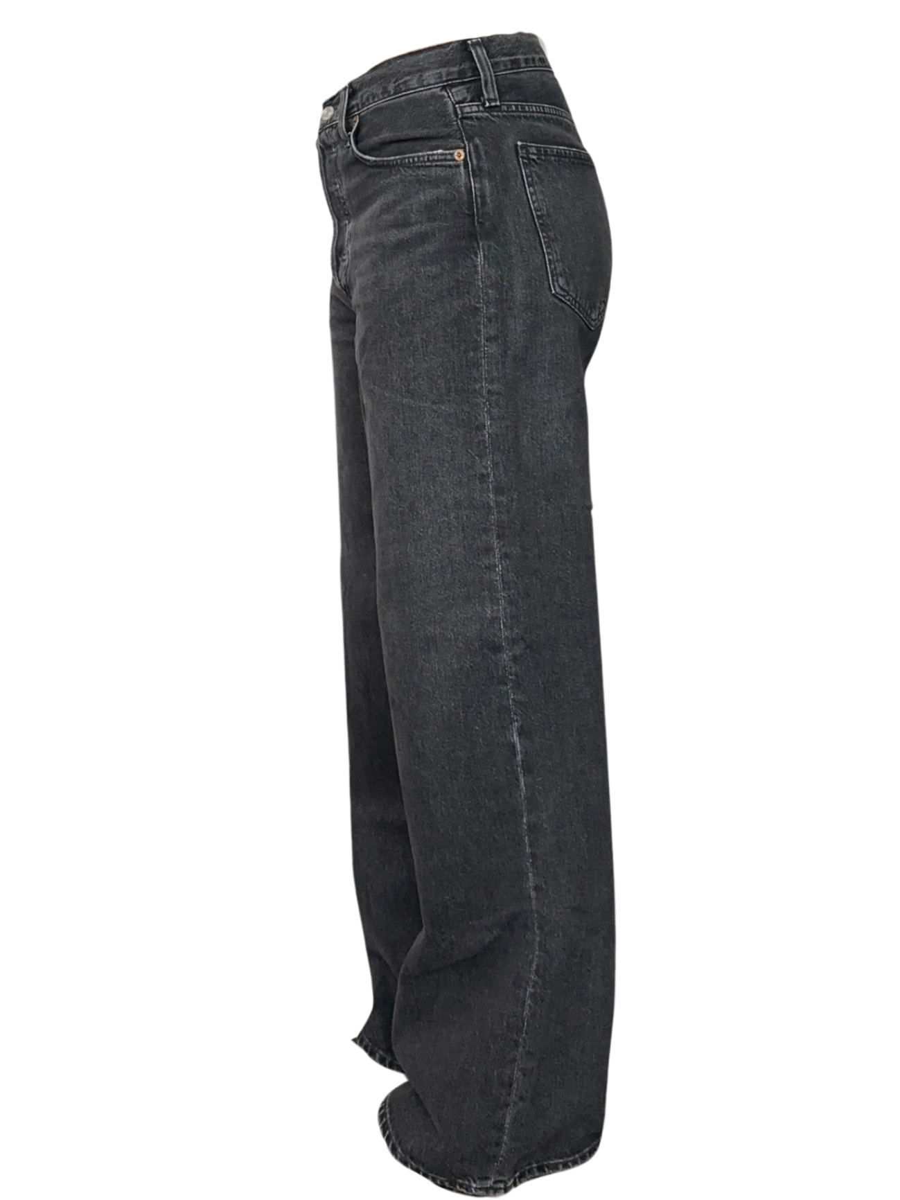 Low Slung Baggy Jean Washed Black / Size 26
