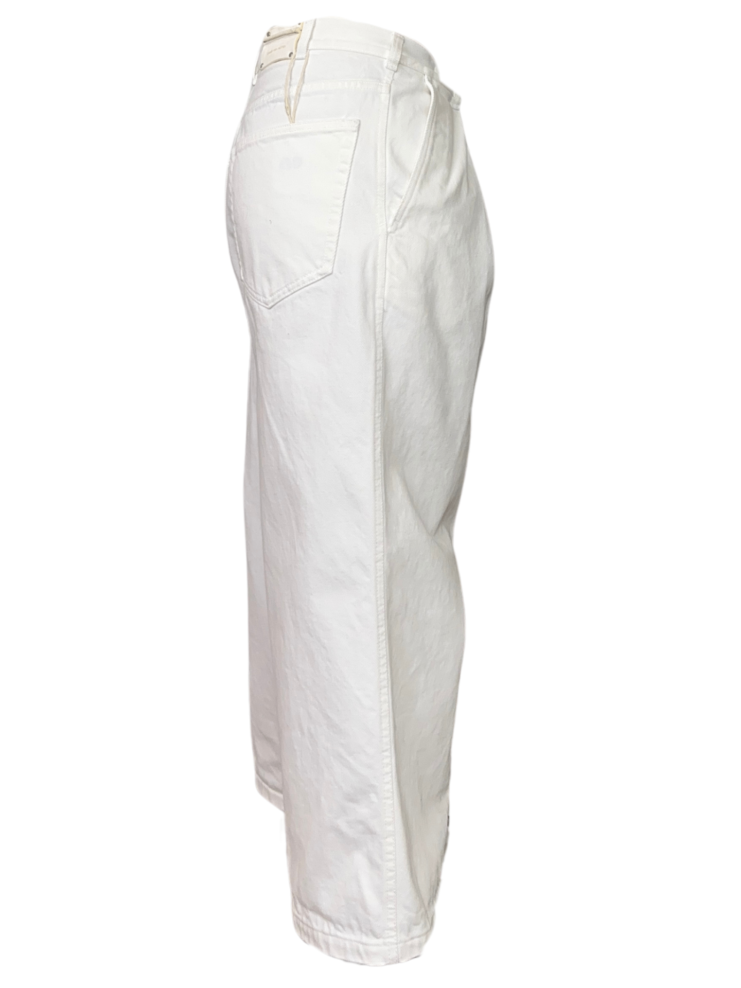 High Rise Pleat Jean White / Size 36