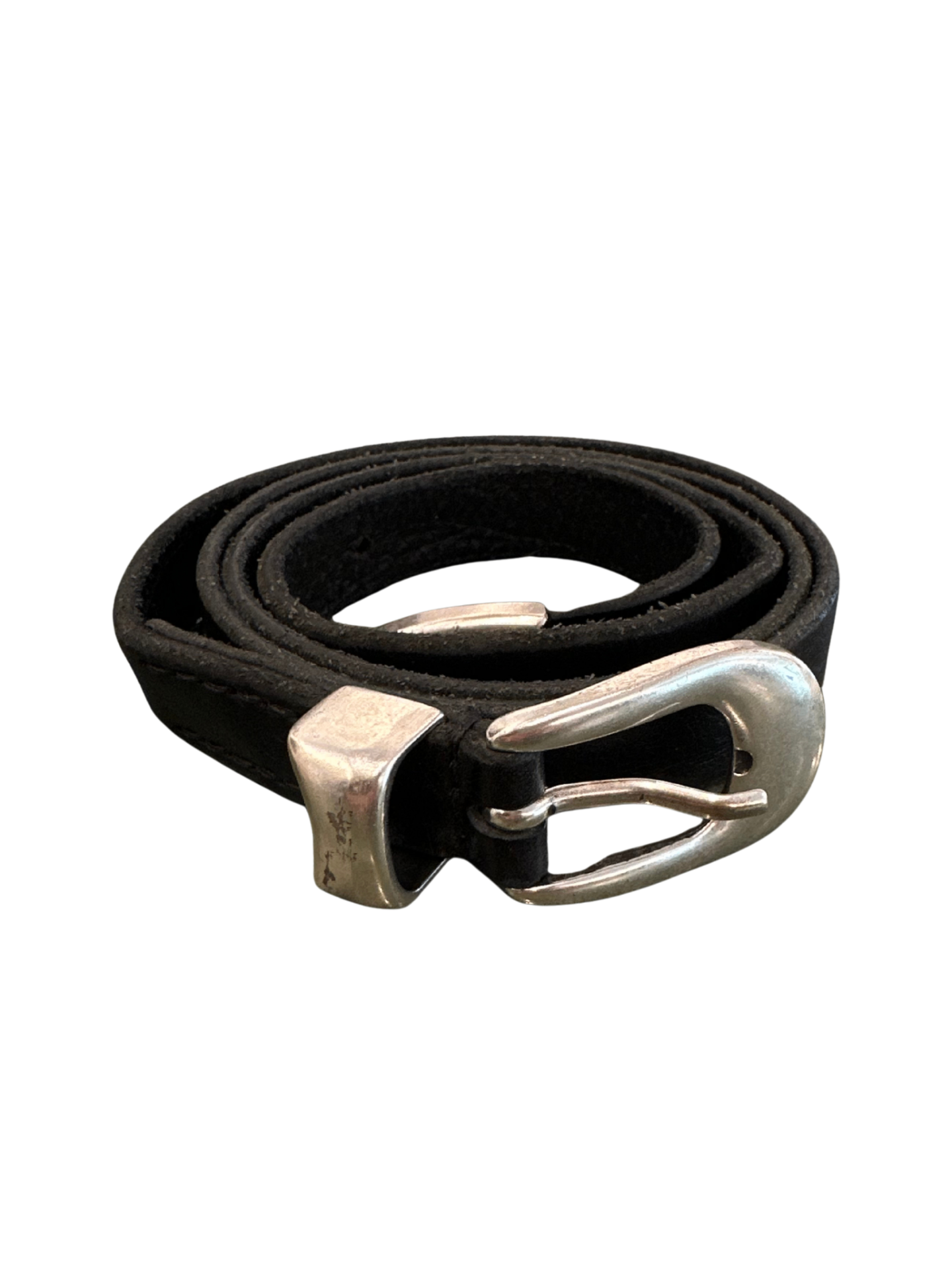 Classic Silver Belt Black / 90cm