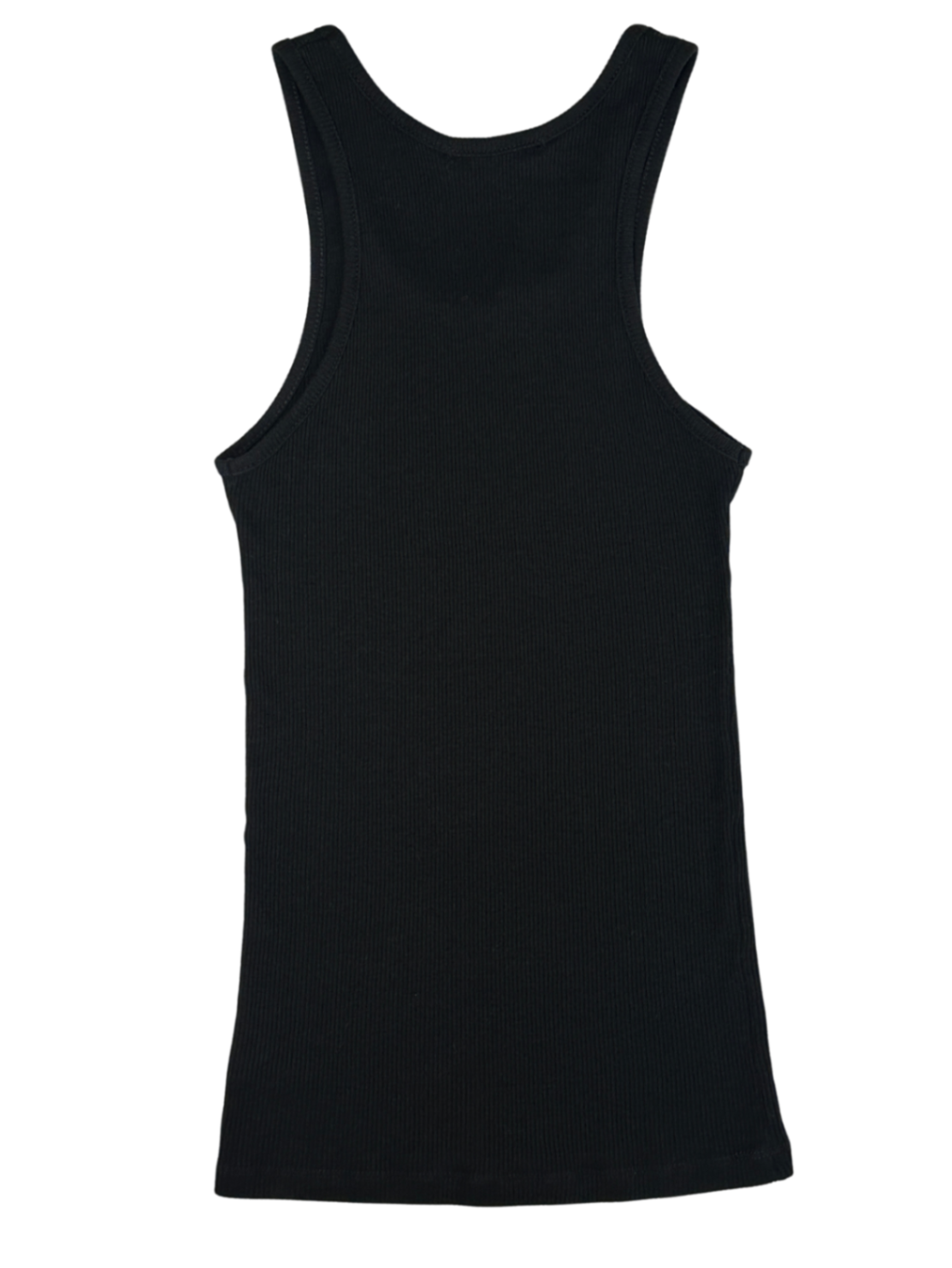 Ribbed Tank Top Black / Size XS