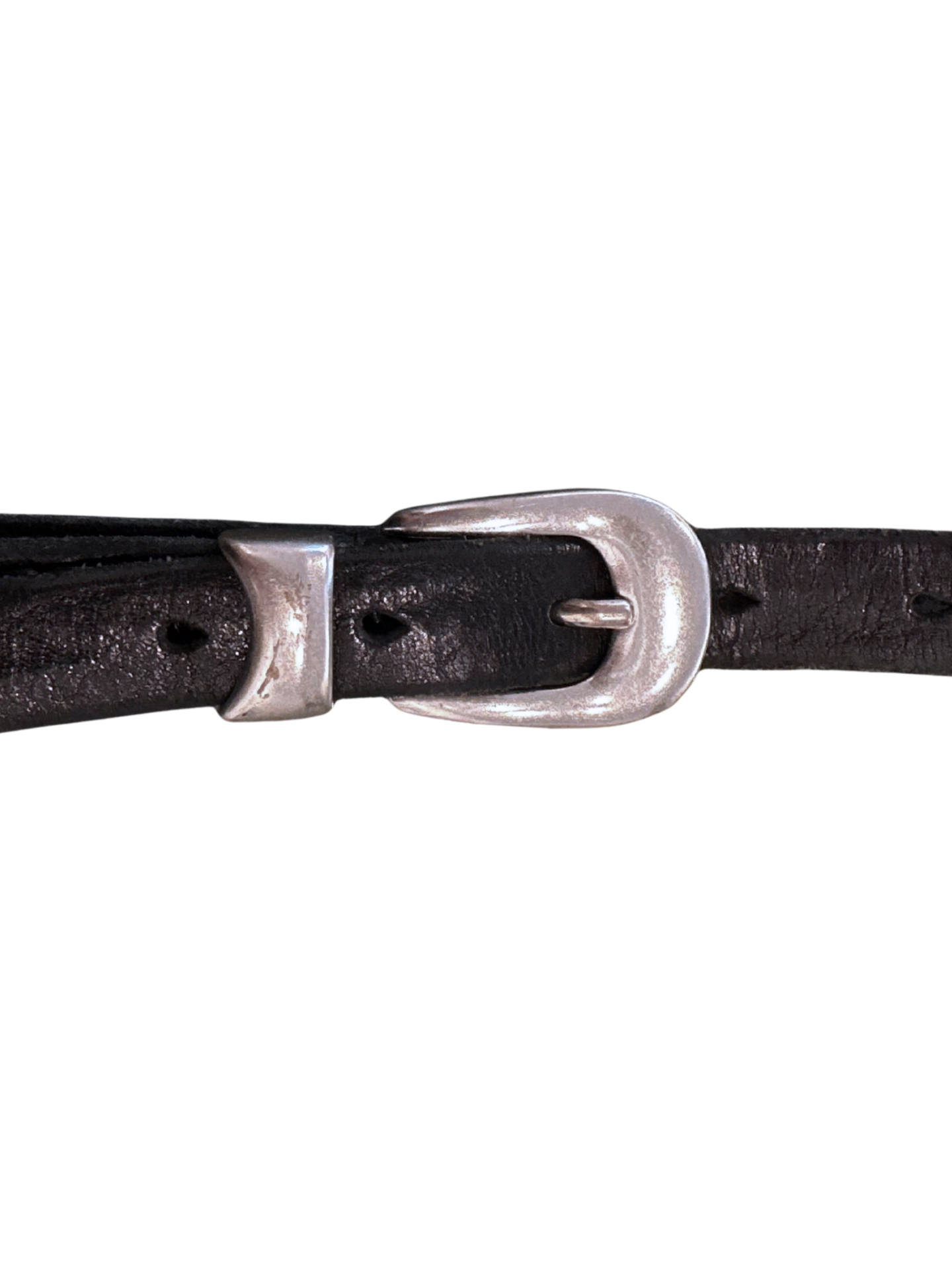 Classic Silver Belt Black / 90cm