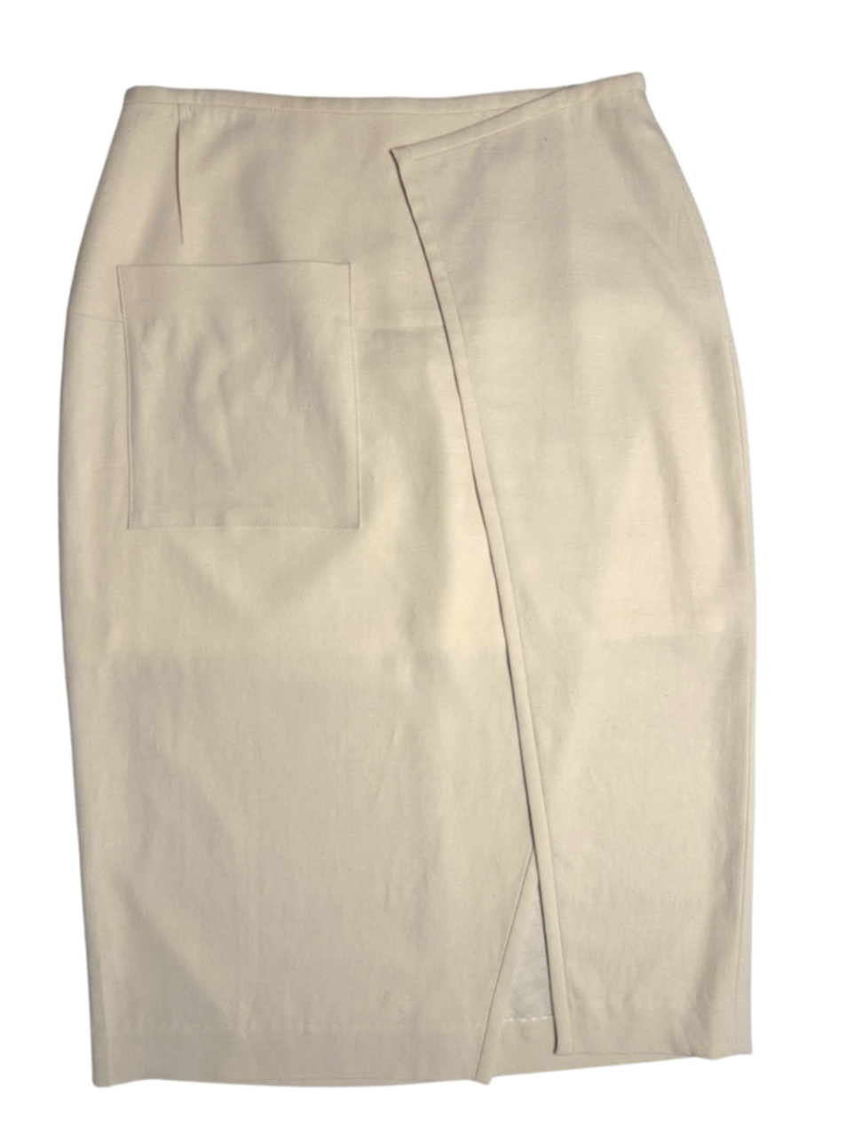 Asymmetric Linen Blend Skirt / Size 2