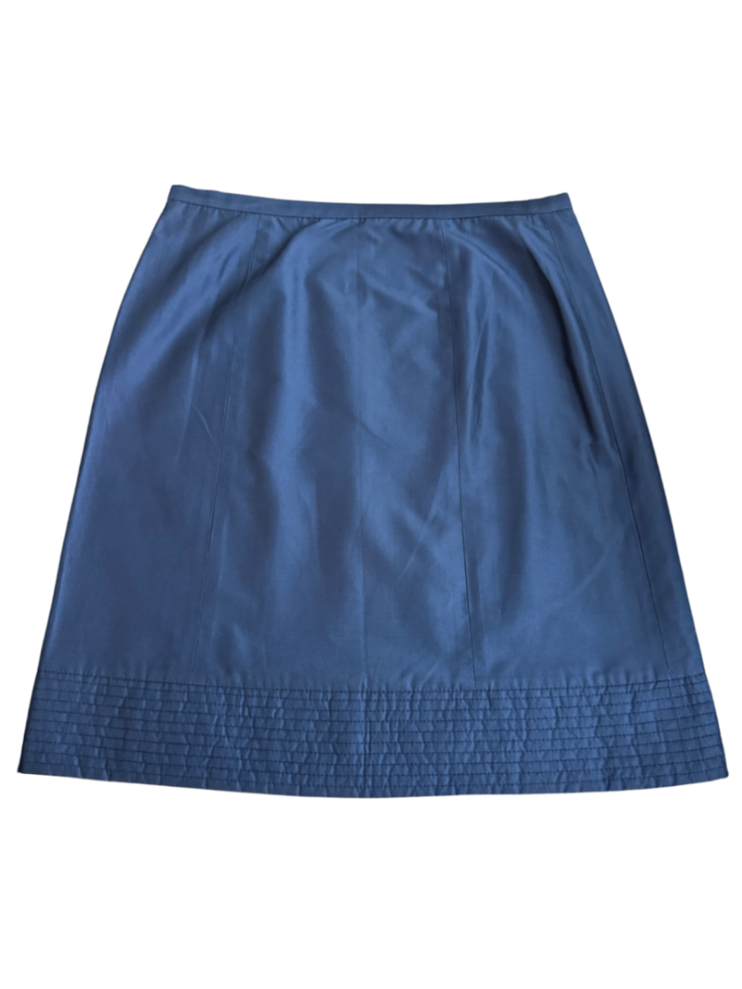 A-Line Hem Stitch Skirt Navy / Size 12