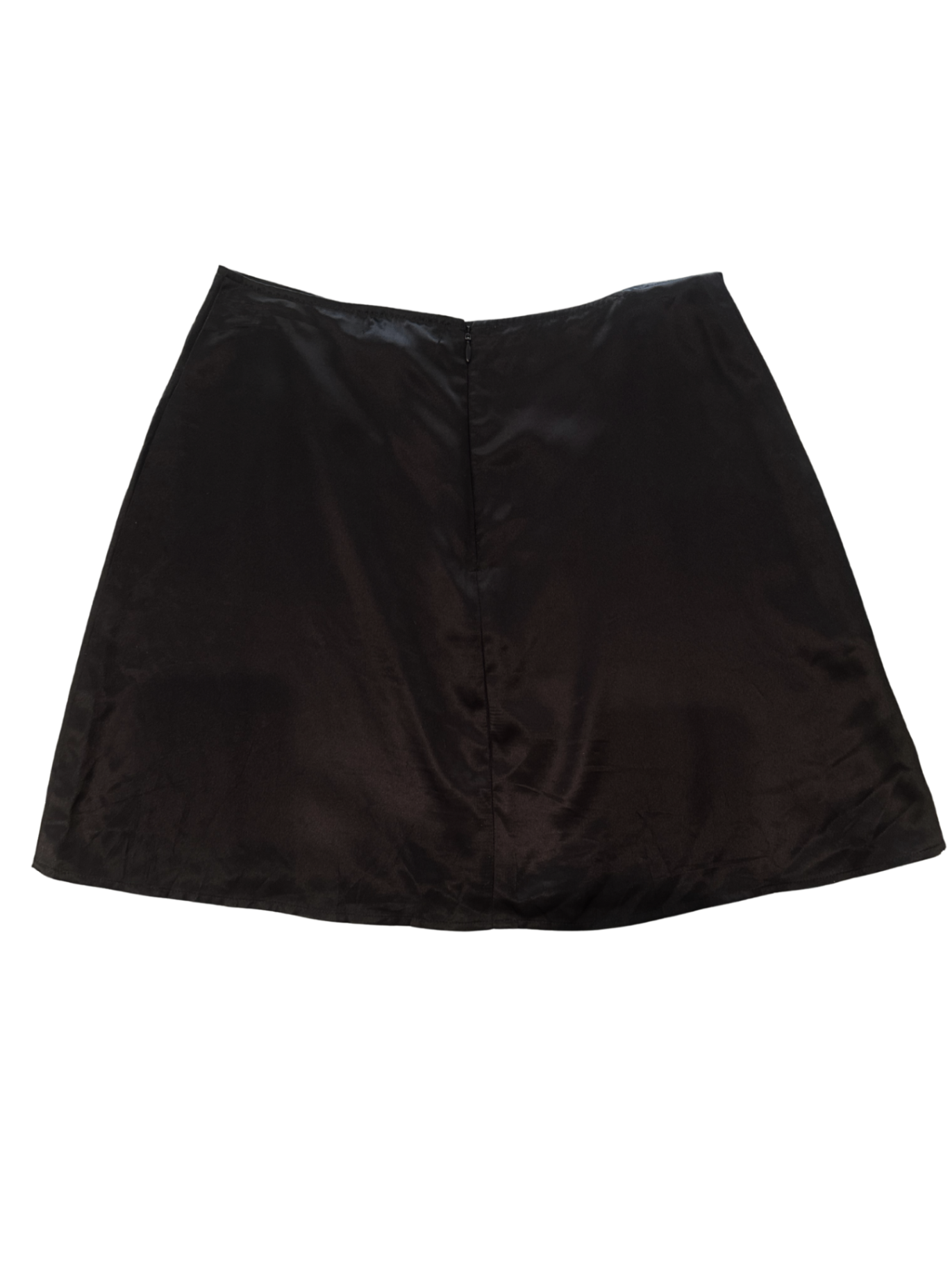 Silk Mini Skirt Black / Size 8