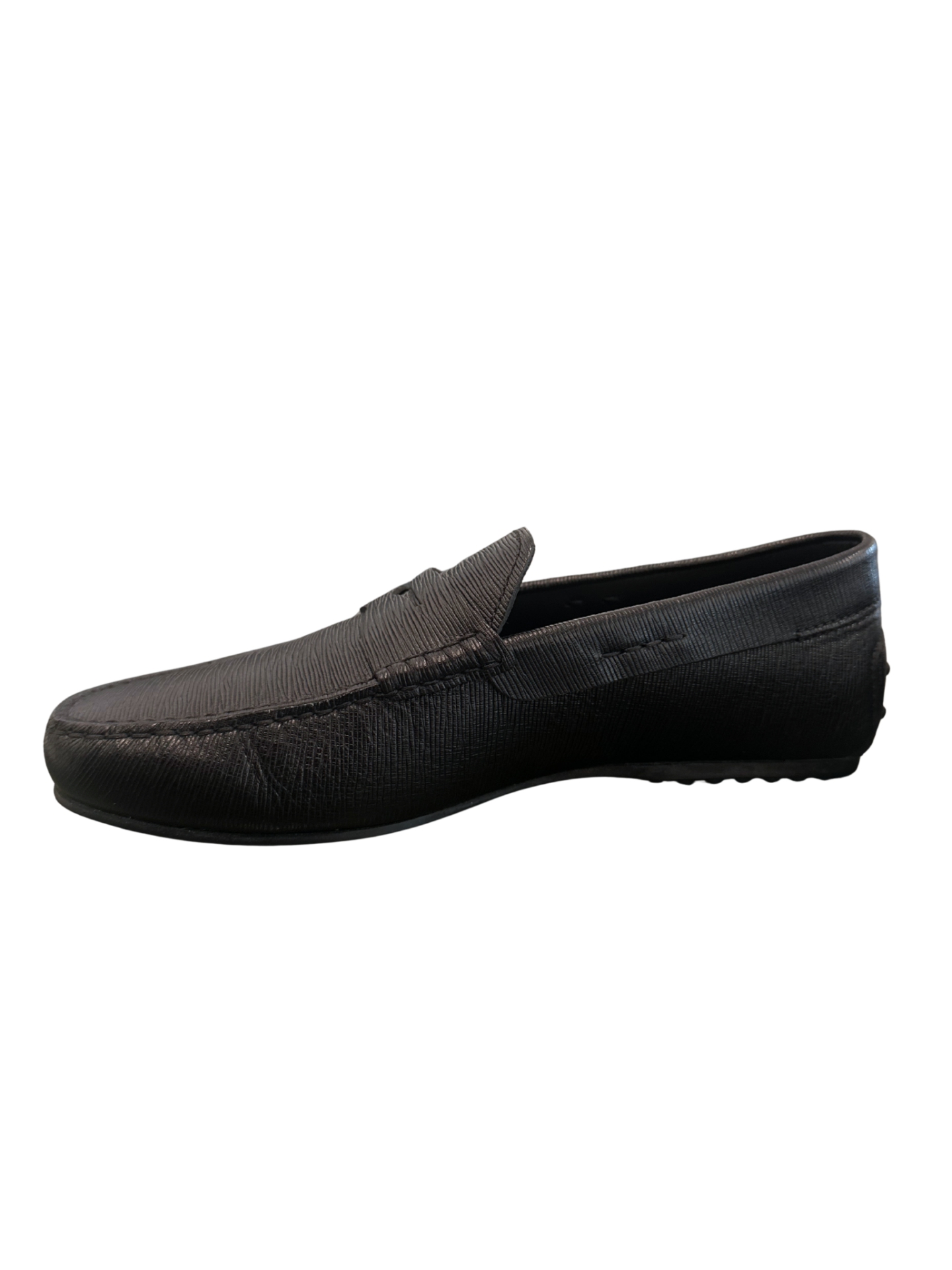 City Black Leather Loafers / Size 8M