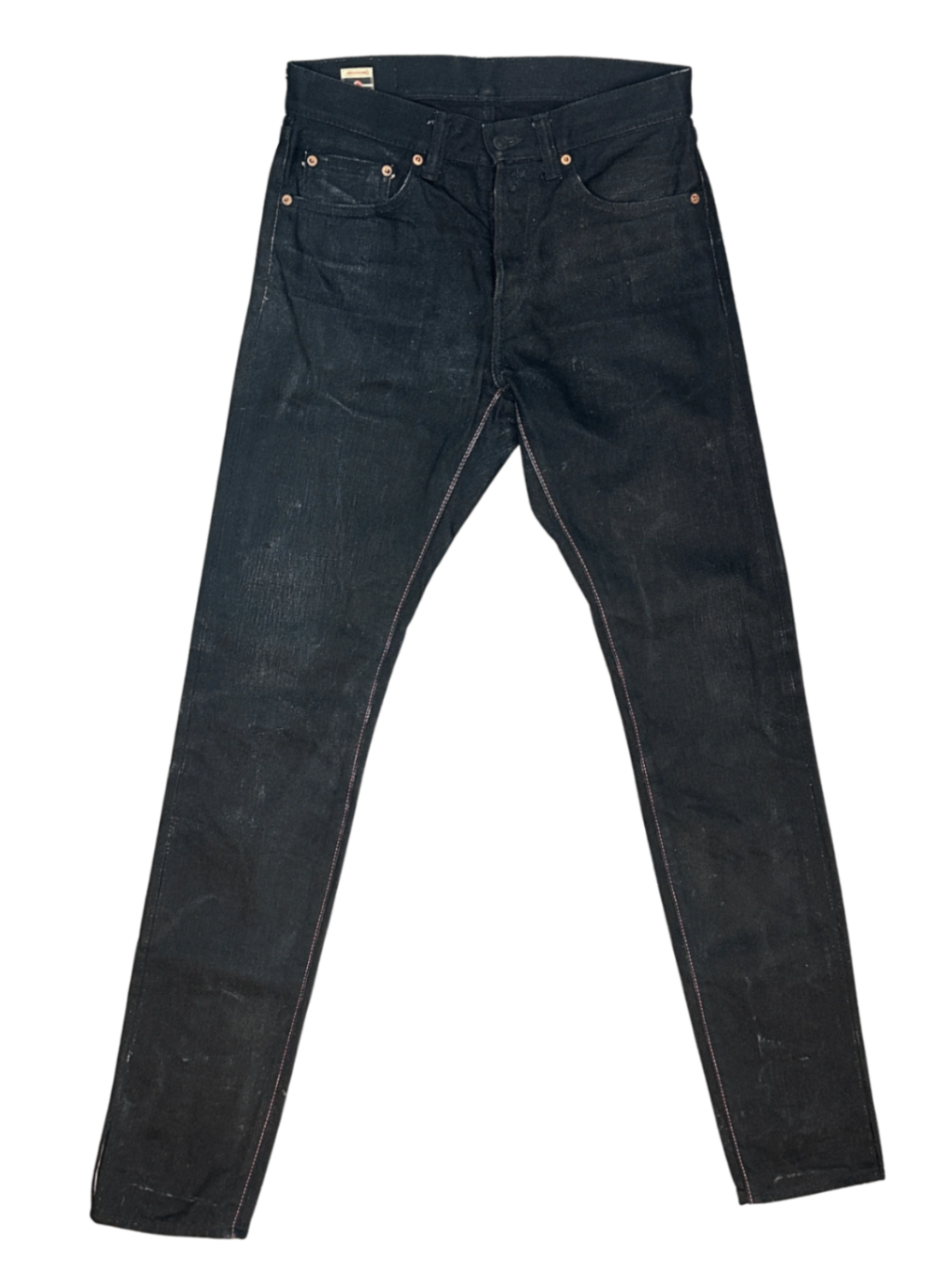 15.7oz High Tapered Jean Black / Size 30